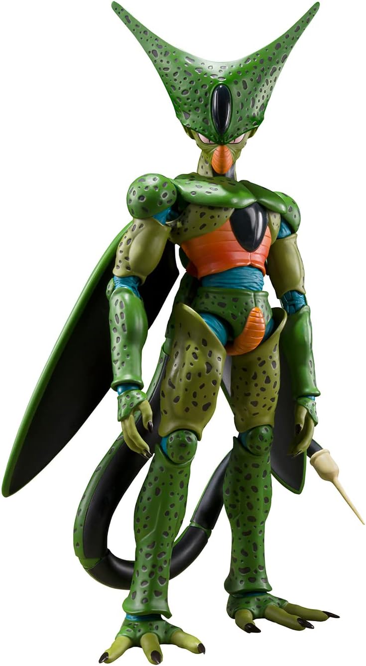 TAMASHII NATIONS - DRAGON BALL Z - FIGURA DE ACCIÓN CELL FIRST FORM, BANDAI SPIRITS S.H.FIGUARTS - 1