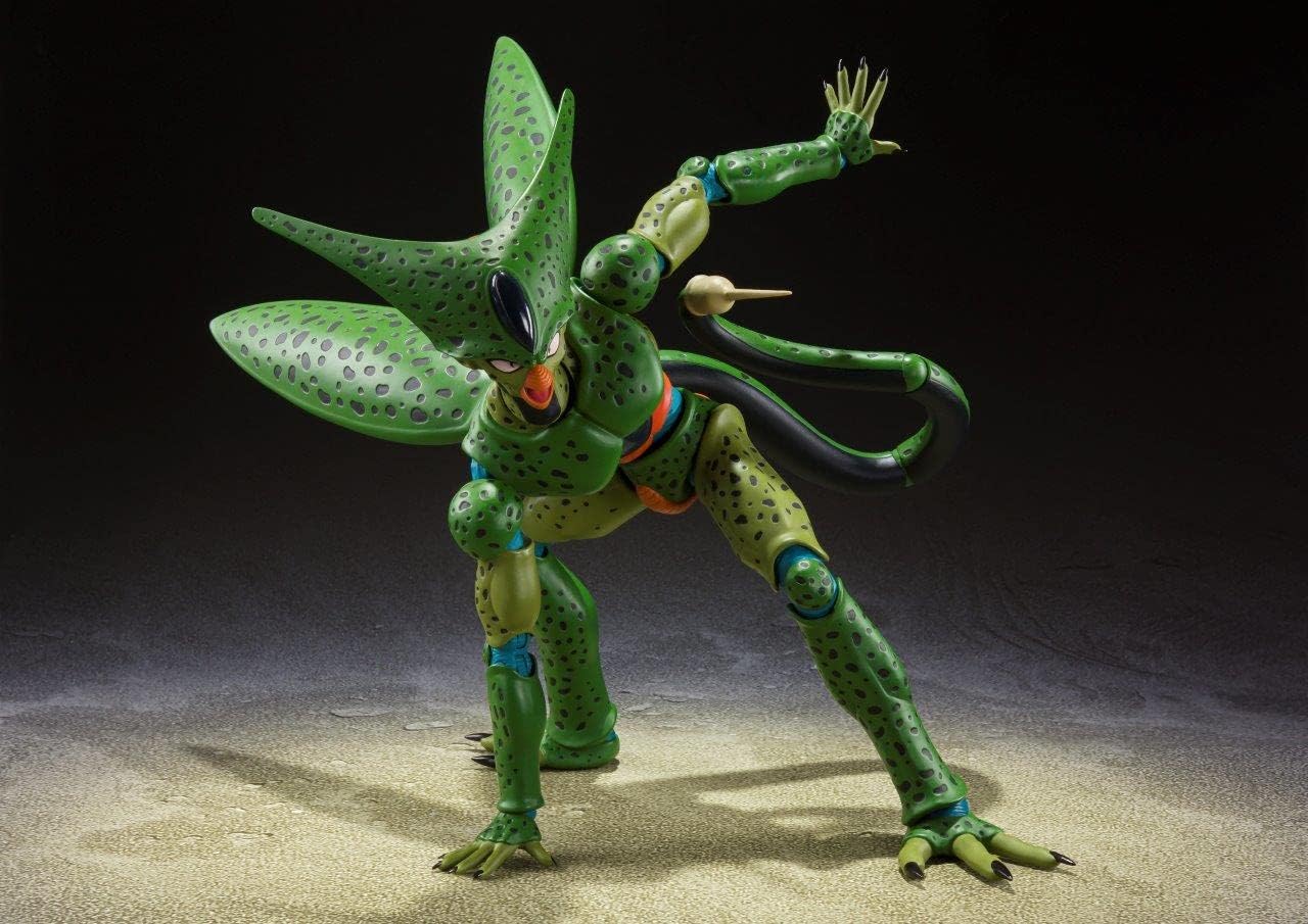 TAMASHII NATIONS - DRAGON BALL Z - FIGURA DE ACCIÓN CELL FIRST FORM, BANDAI SPIRITS S.H.FIGUARTS - 3