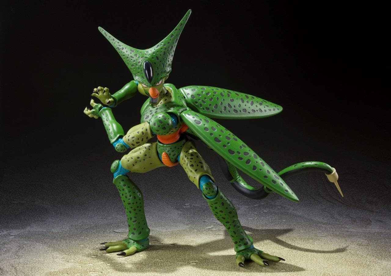 TAMASHII NATIONS - DRAGON BALL Z - FIGURA DE ACCIÓN CELL FIRST FORM, BANDAI SPIRITS S.H.FIGUARTS - 4