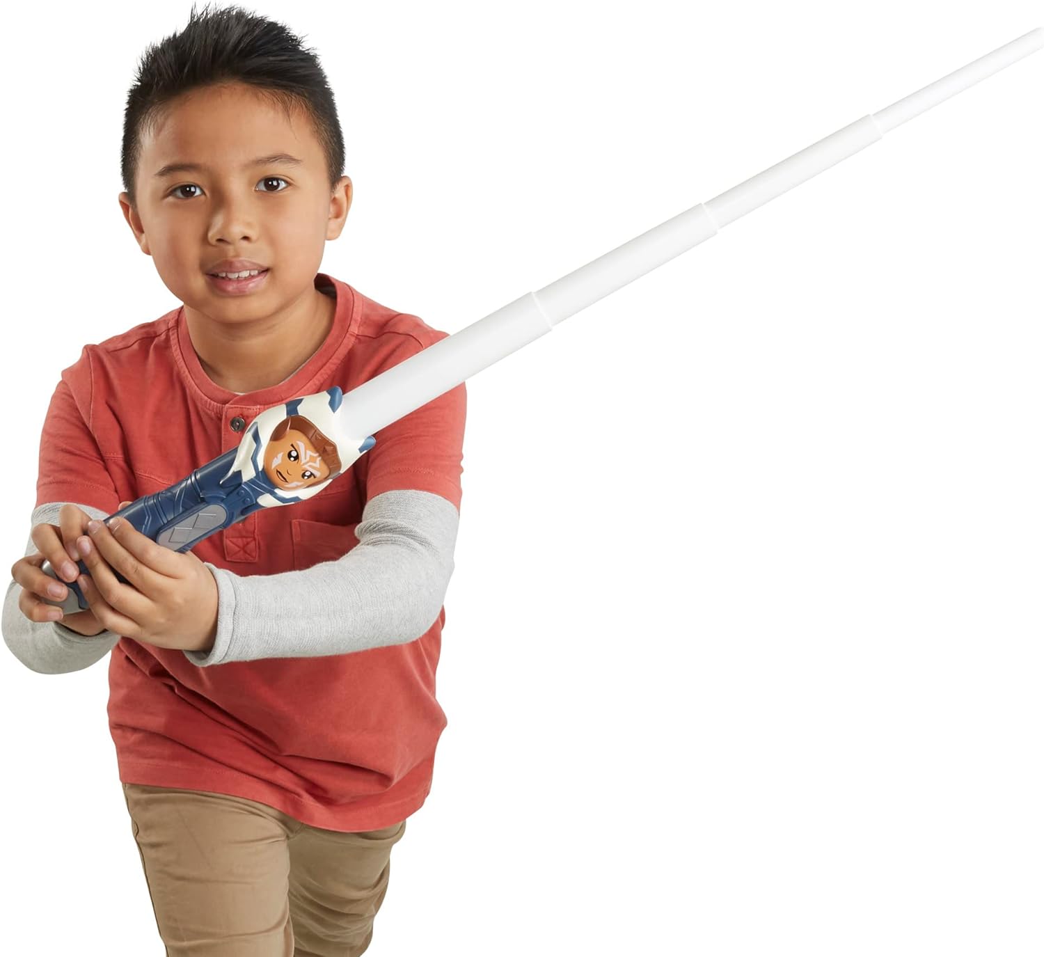STAR WARS LIGHTSABER SQUAD AHSOKA TANO - JUEGO DE ROL CON SABLE DE LUZ BLANCO EXTENSIBLE,JUEGO DE SIMULACIÓN,JUGUETE MANDALORIANO - 5