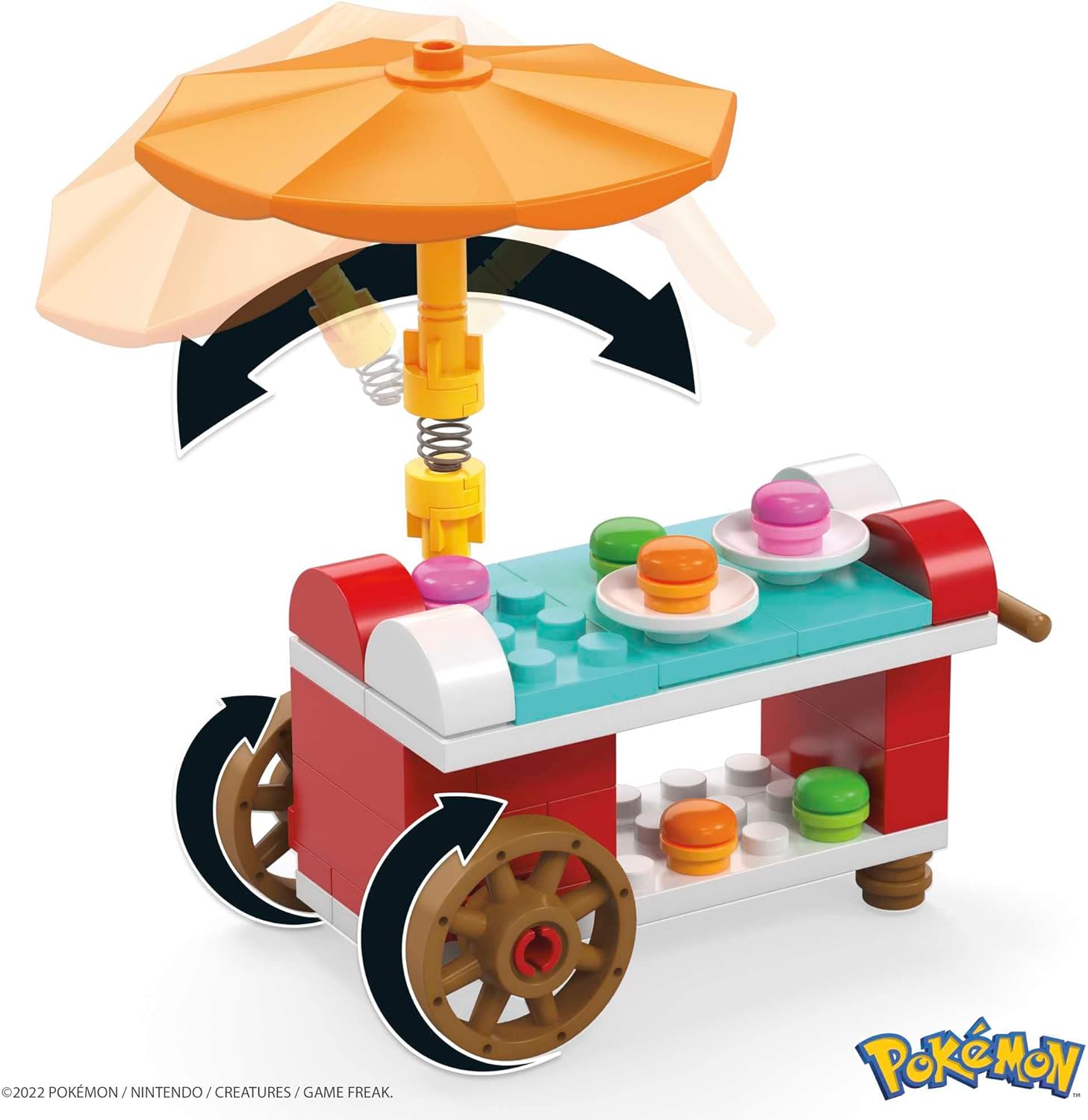 POKÉMON MEGA JUEGO DE CONSTRUCCIÓN DE FIGURAS DE ACCIÓN, PICNIC POKÉMON CON 193 PIEZAS, 2 PERSONAJES POSIBLES, EEVEE Y RIOLU - 4