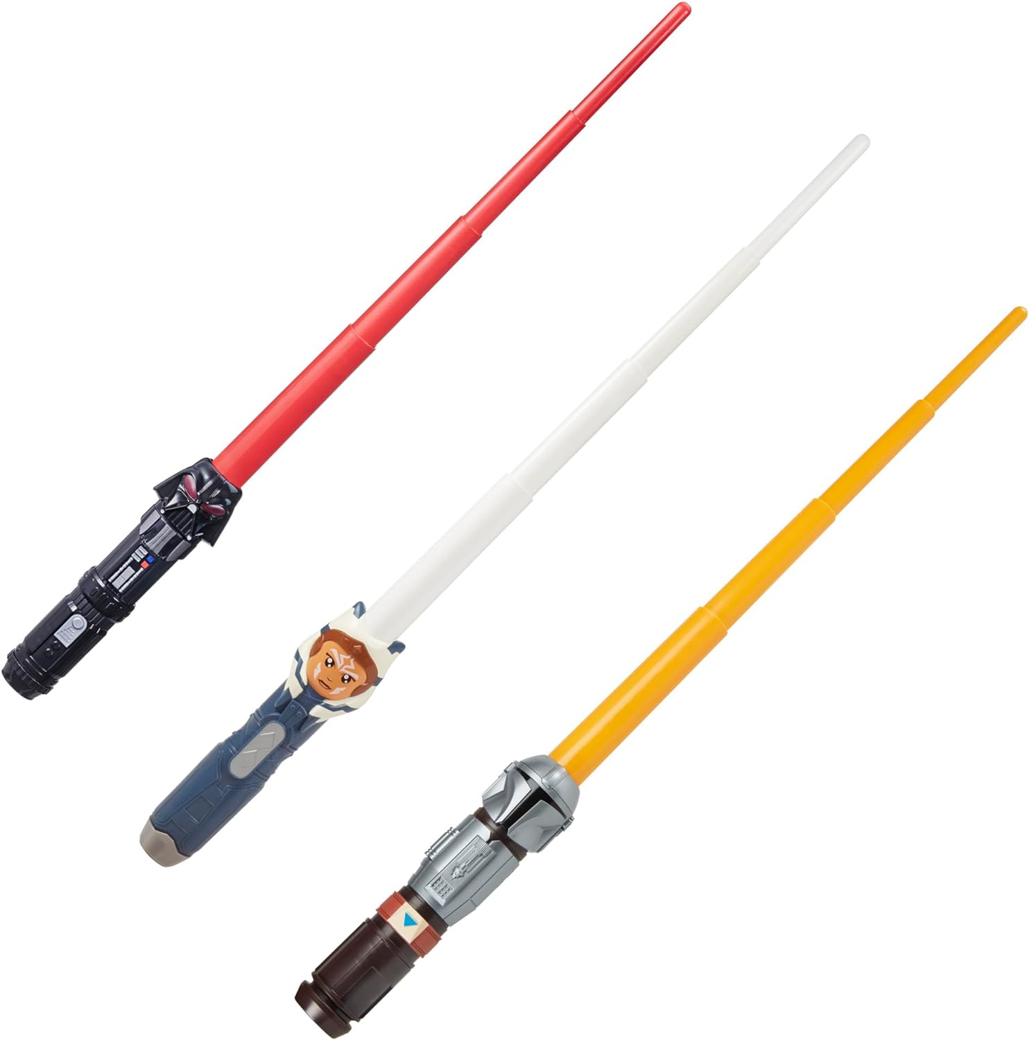 STAR WARS EQUIPO LIGHTSABER - PAQUETE DE 3 SABLES DE LUZ THE MANDALORIAN, AHSOKA Y DARTH VADER - 6