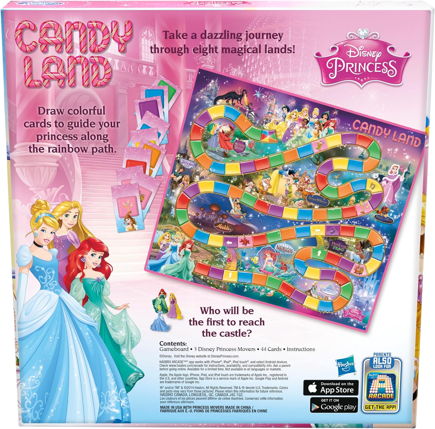 CANDY LAND JUEGO DE TABLERO DE EDICIÓN DISNEY PRINCESS (VERSIÓN US) - 2
