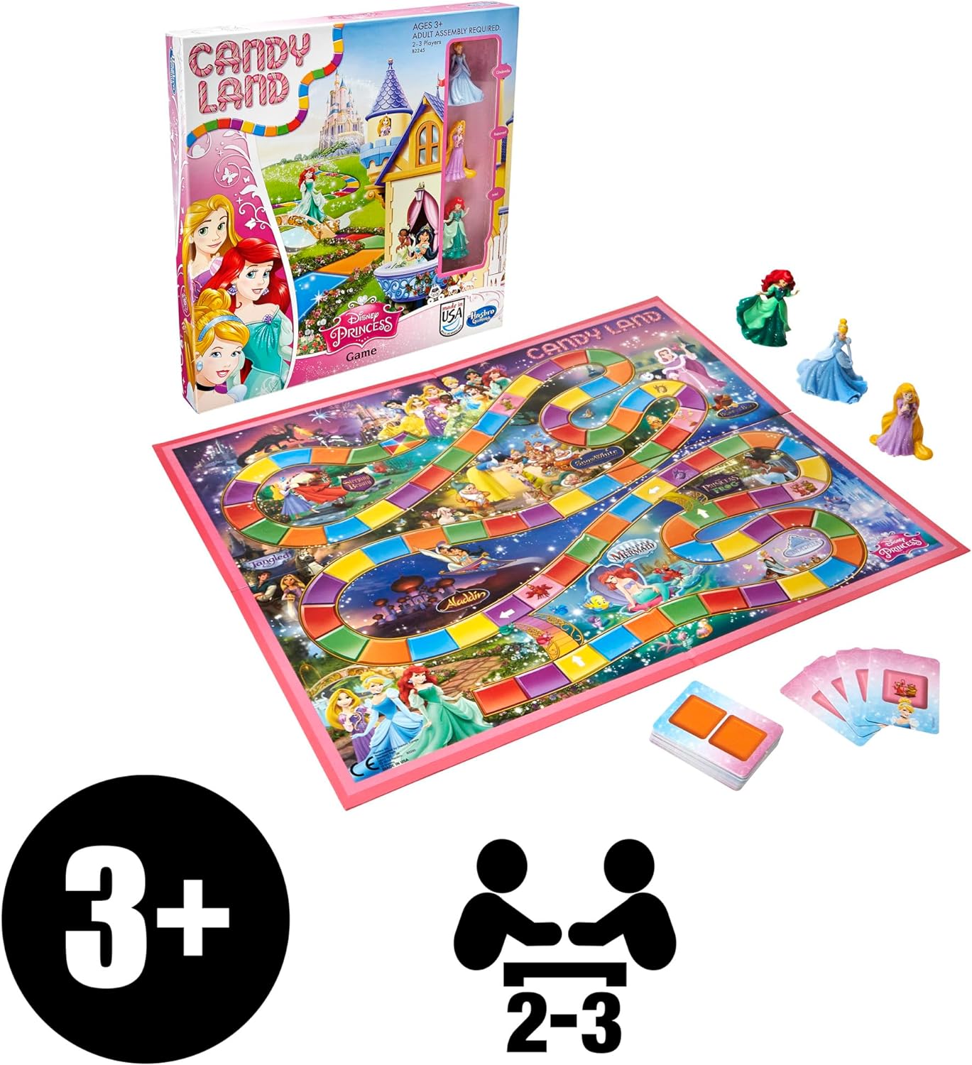 CANDY LAND JUEGO DE TABLERO DE EDICIÓN DISNEY PRINCESS (VERSIÓN US) - 3