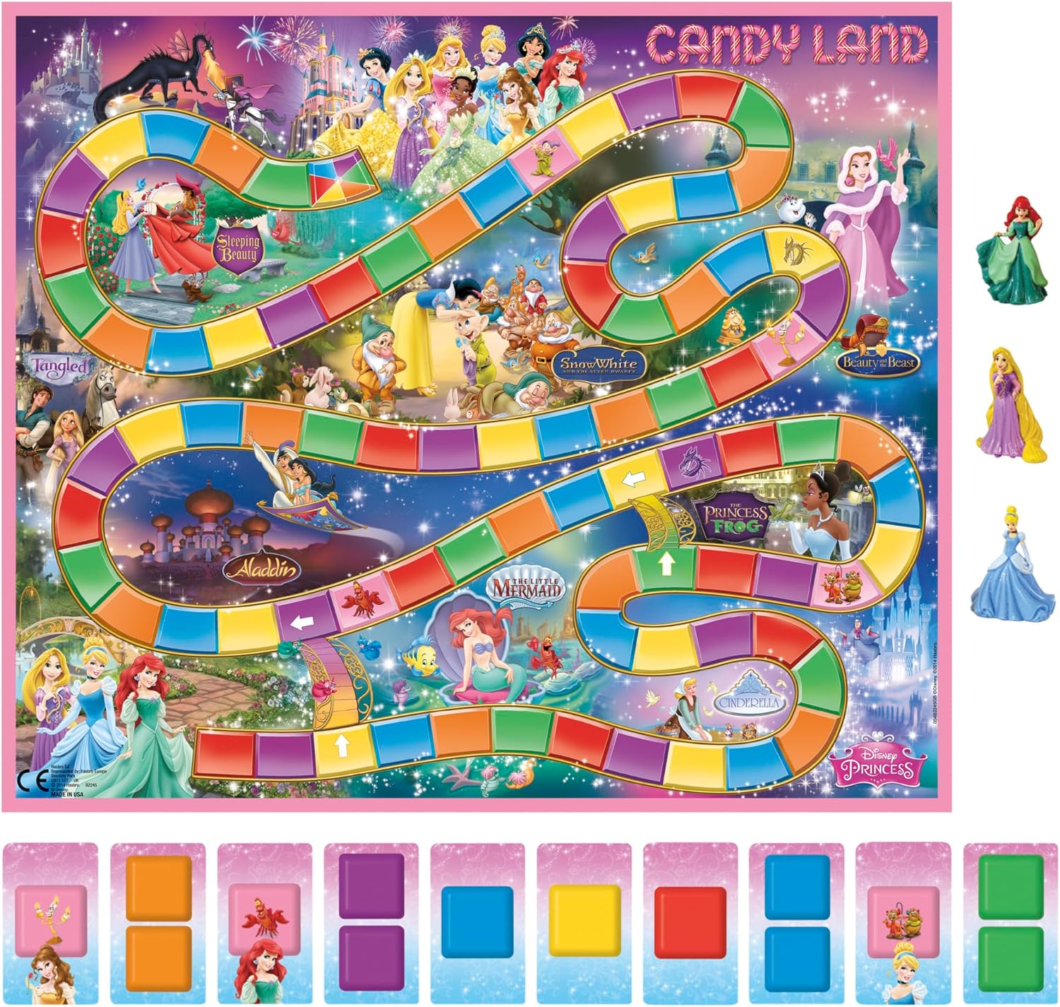CANDY LAND JUEGO DE TABLERO DE EDICIÓN DISNEY PRINCESS (VERSIÓN US) - 4