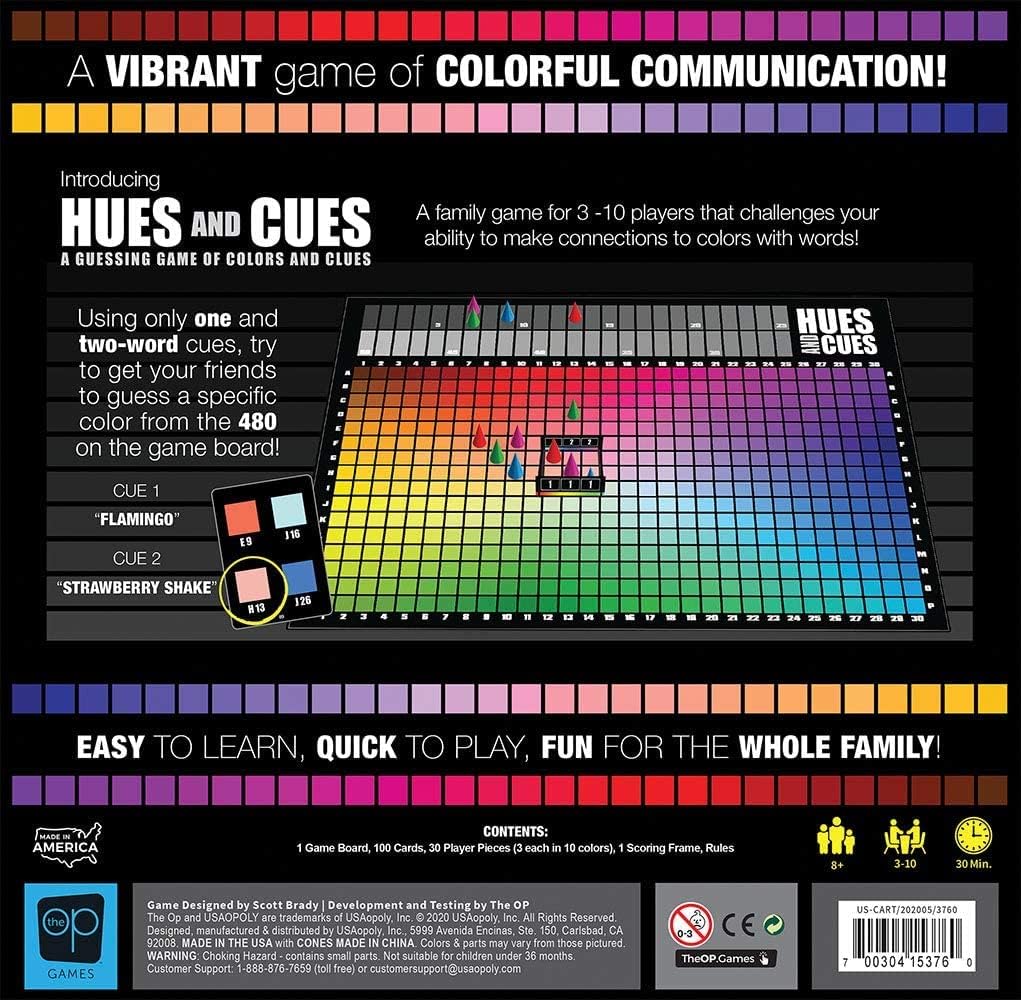 HUES AND CUES | JUEGO DE ADIVINANZAS DE COLORES VIBRANTES, PERFECTO PARA LA NOCHE DE JUEGOS EN FAMILIA | CONECTA PISTAS Y COLORES - 4