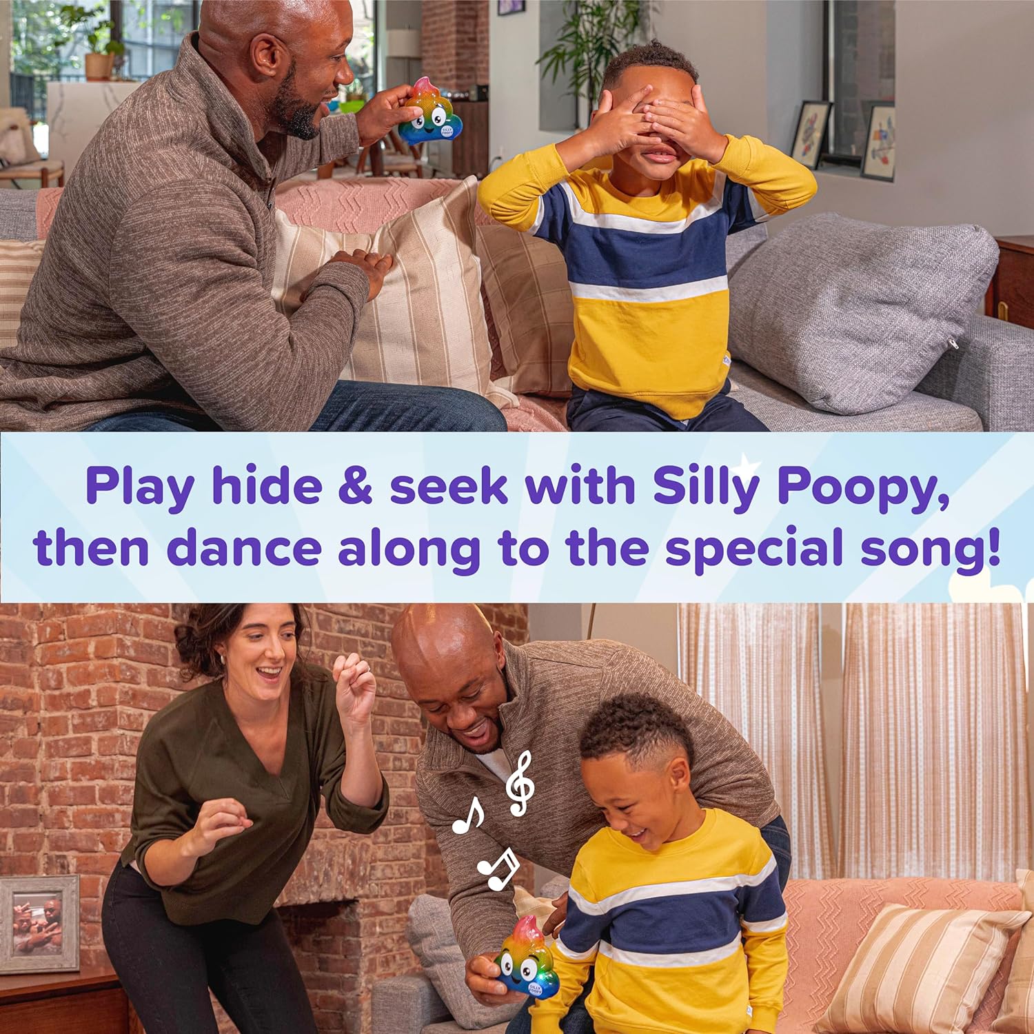 WHAT DO YOU MEME? SILLY POOPY'S HIDE Y SEEK-JUGUETE DE POPÓ CON LOS COLORES DEL ARCO IRIS QUE HABLA Y CANTA,JUEGO ACTIVO A NIÑOS - 5