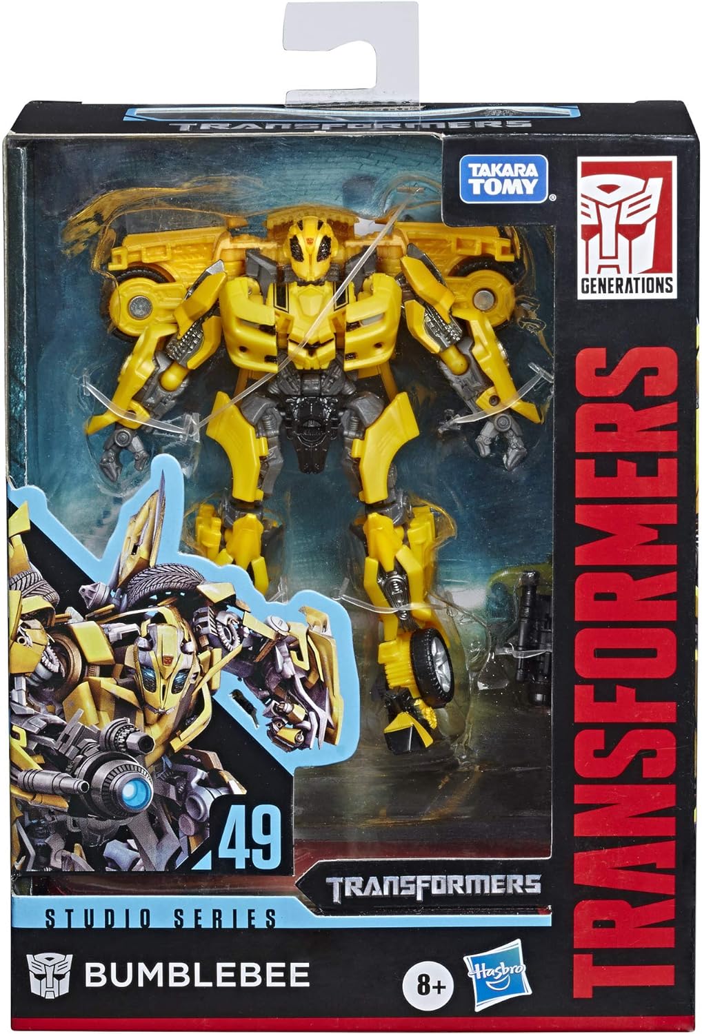 TRANSFORMERS TOYS STUDIO SERIES 49 DELUXE CLASS MOVIE 1 BUMBLEBEE FIGURA DE ACCIÓN - NIÑOS DE 8 AÑOS EN ADELANTE, 4.5' - 1