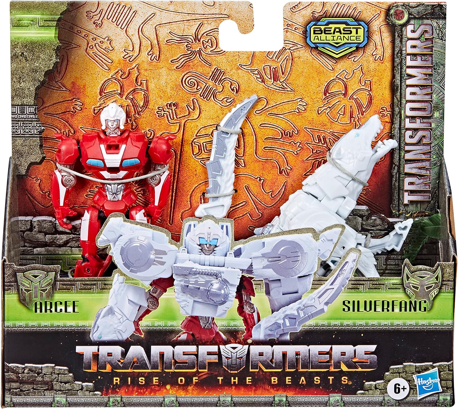 TRANSFORMERS: RISE OF THE BEASTS MOVIE, BEAST ALLIANCE, BEAST COMBINERS, PAQUETE DE 2 JUGUETES ARCEE Y SILVERFANG - 2