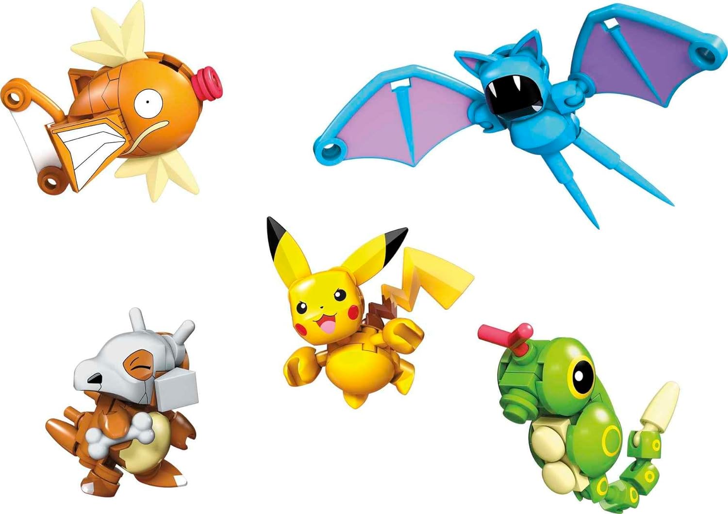 MEGA POKÉMON JUEGO DE JUGUETES DE CONSTRUCCIÓN DE ACCIÓN,PAQUETE DE POKÉBALL CON 118 PIEZAS,5 PERSONAJES ARTICULADOS,PIKACHU YMÁS - 2