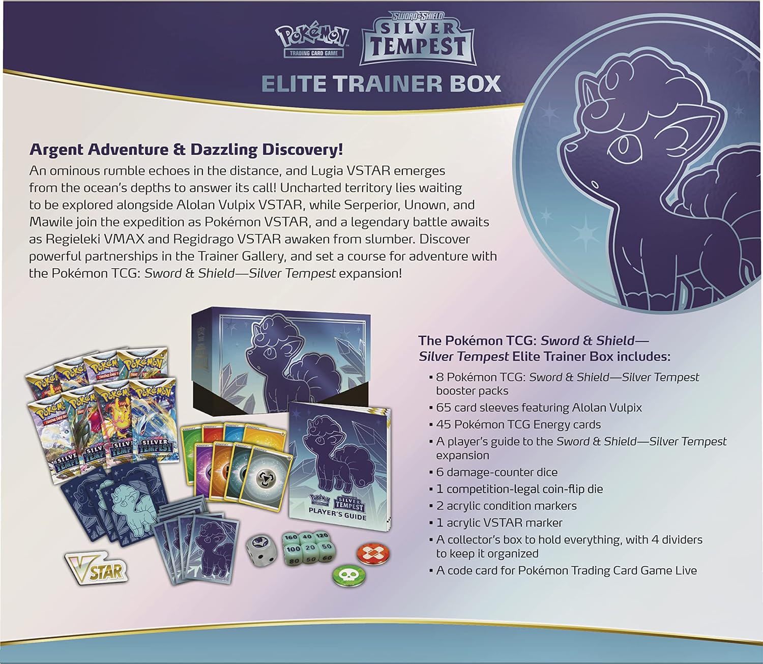 POKÉMON CAJA DE ENTRENADOR ÉLITE TEMPESTAD PLATEADA DE ESPADA Y ESCUDO DE JCC - 3