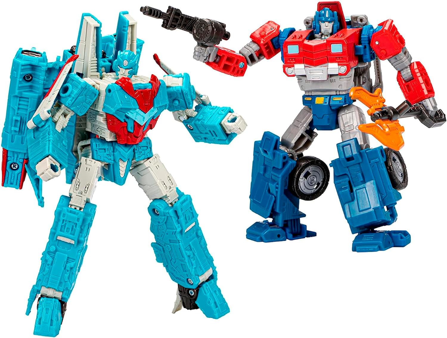 TRANSFORMERS TOYS LEGACY EVOLUTION VOYAGER SENATOR SHOCKWAVE Y DELUXE DATA CLERK ORION PAX HUMBLE ORIGINS PAQUETE DE 2 - 1