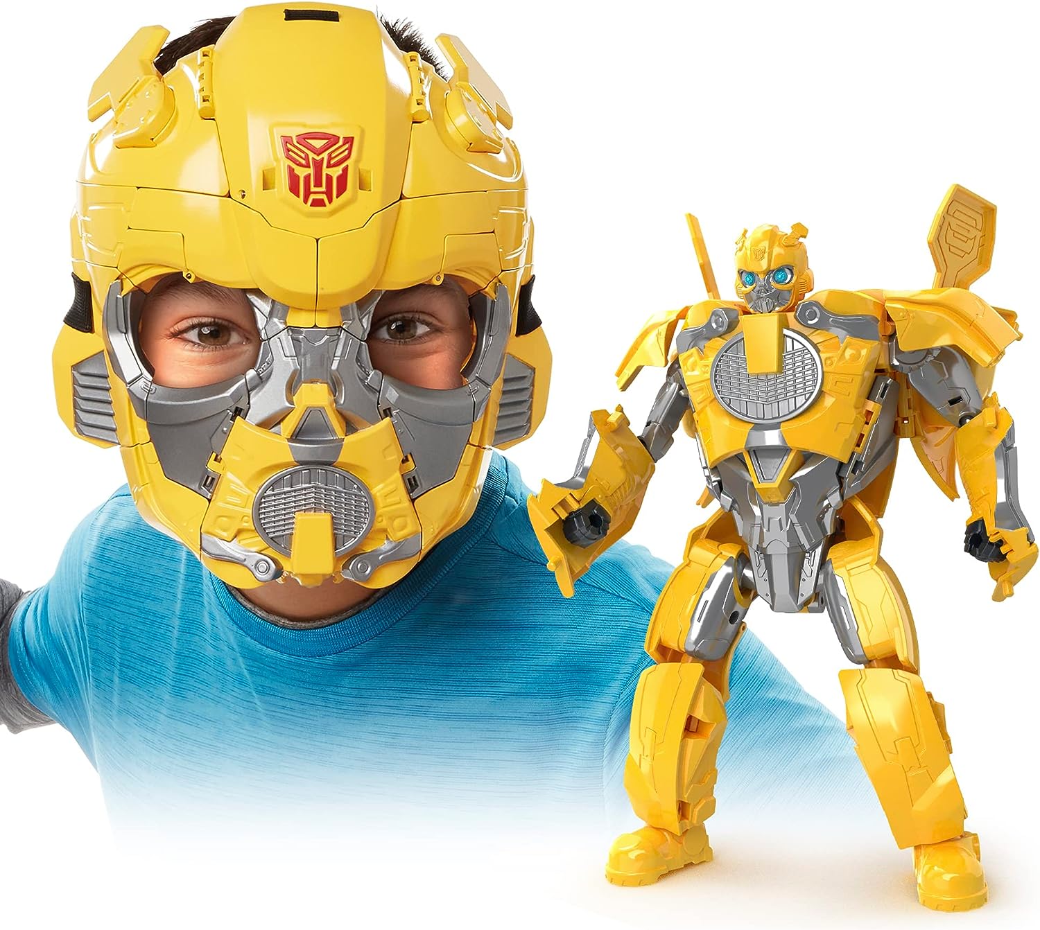 TRANSFORMERS TOYS RISE OF THE BEASTS MOVIE BUMBLEBEE 2 EN 1 QUE CONVIERTE LA FIGURA DE ACCIÓN DE MÁSCARA DE JUEGO DE ROL - 1