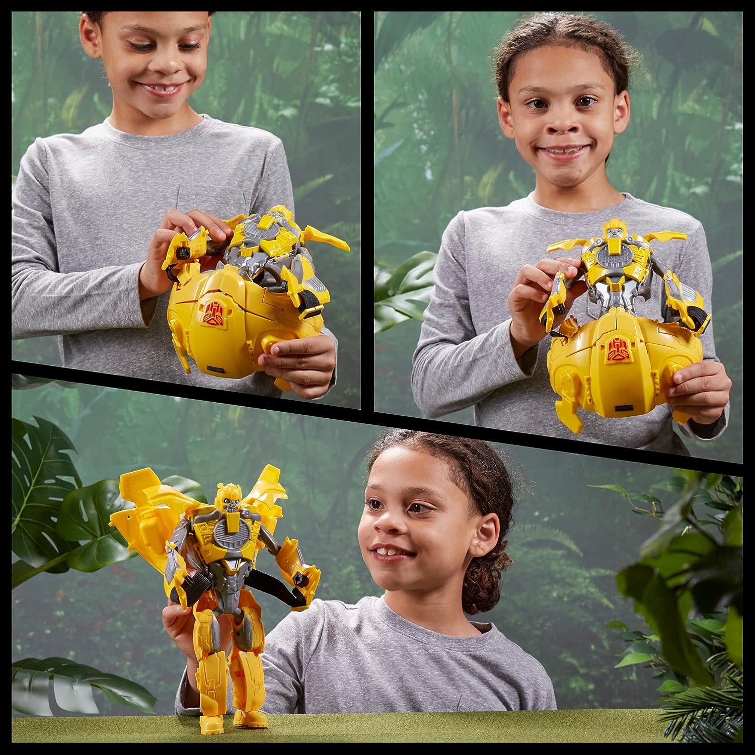 TRANSFORMERS TOYS RISE OF THE BEASTS MOVIE BUMBLEBEE 2 EN 1 QUE CONVIERTE LA FIGURA DE ACCIÓN DE MÁSCARA DE JUEGO DE ROL - 2