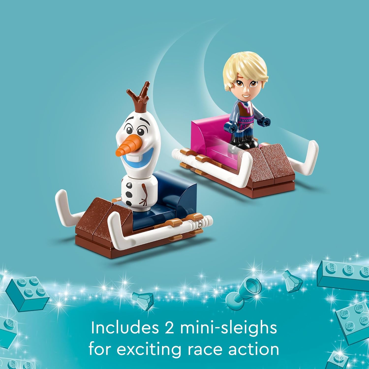 LEGO DISNEY FROZEN ANNA AND ELSA'S MAGICAL CAROUSEL ICE PALACE - JUEGO DE CONSTRUCCIÓN CON LA PRINCESA DISNEY ELSA, ANNA Y OLAF - 4