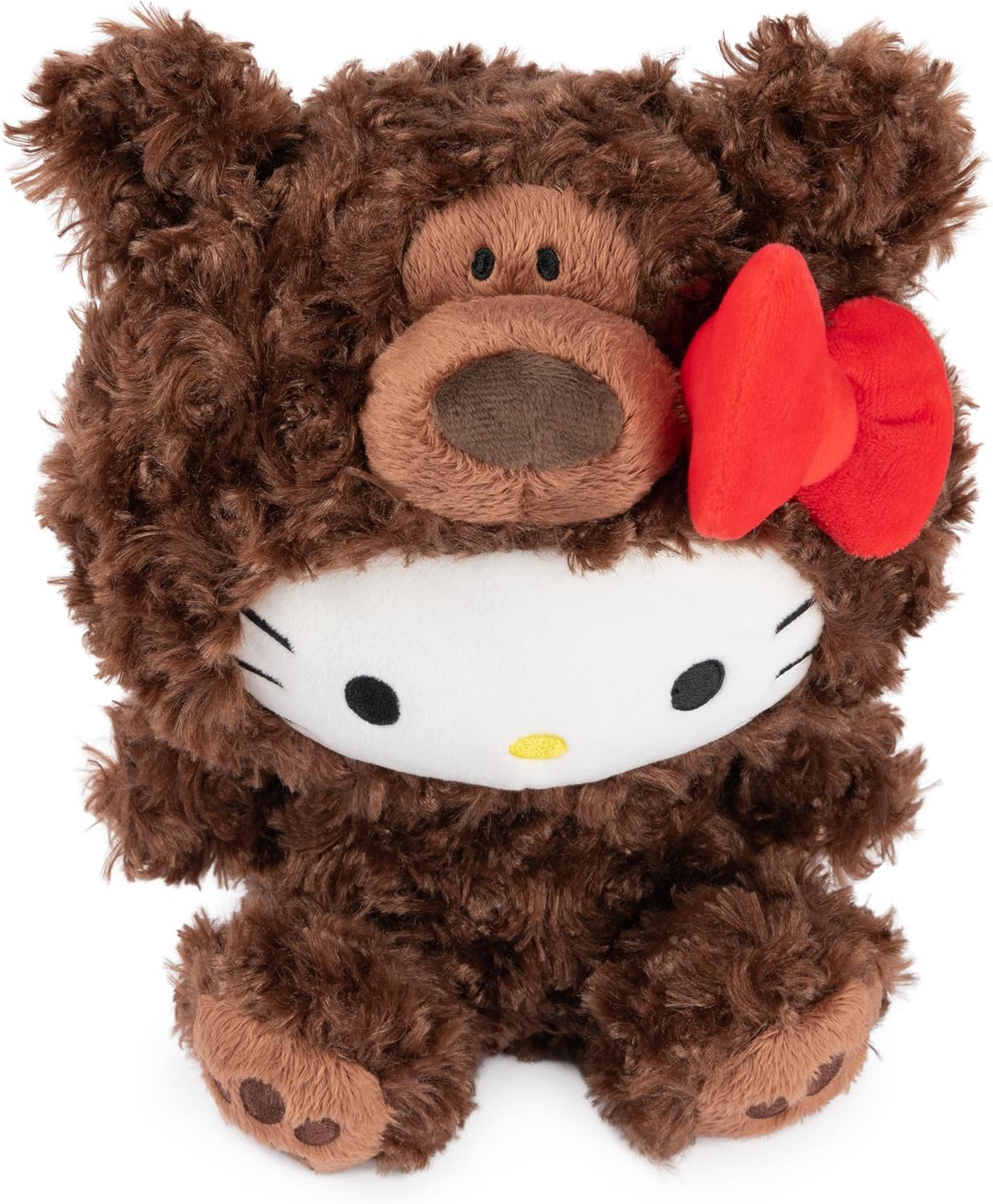 GUND SANRIO HELLO KITTY PHILBIN - OSO DE PELUCHE DE PELUCHE DE ALTA CALIDAD PARA EDADES DE 1 AÑO EN ADELANTE, MARRÓN, 10 PULGADAS - 3