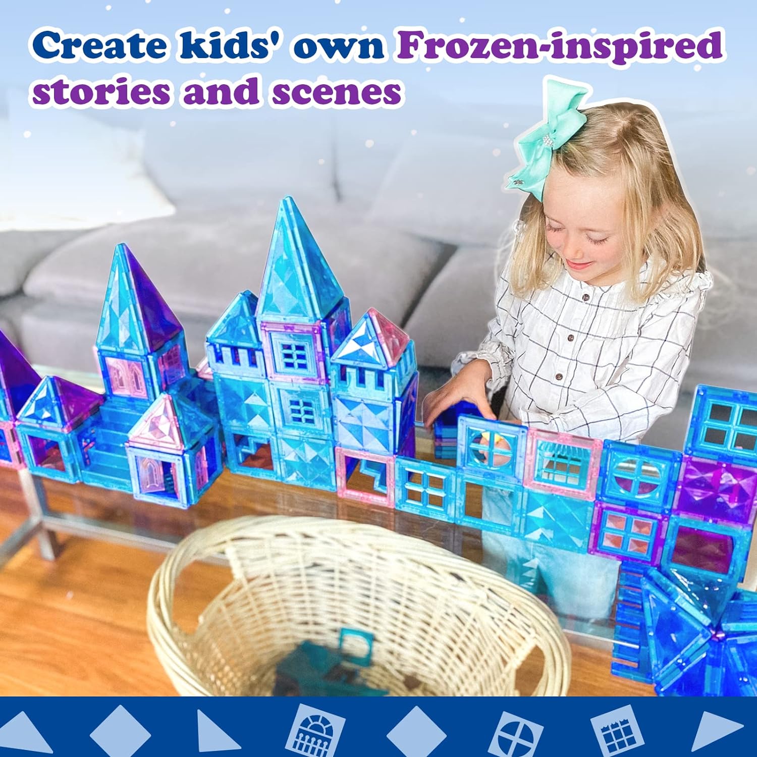 AZULEJOS MAGNÉTICOS DE DIAMANTE PARA NIÑAS DE 6 A 7 AÑOS, 6 A 8, 3 A 5 AÑOS, JUGUETES DE FROZEN PARA NIÑAS - 2