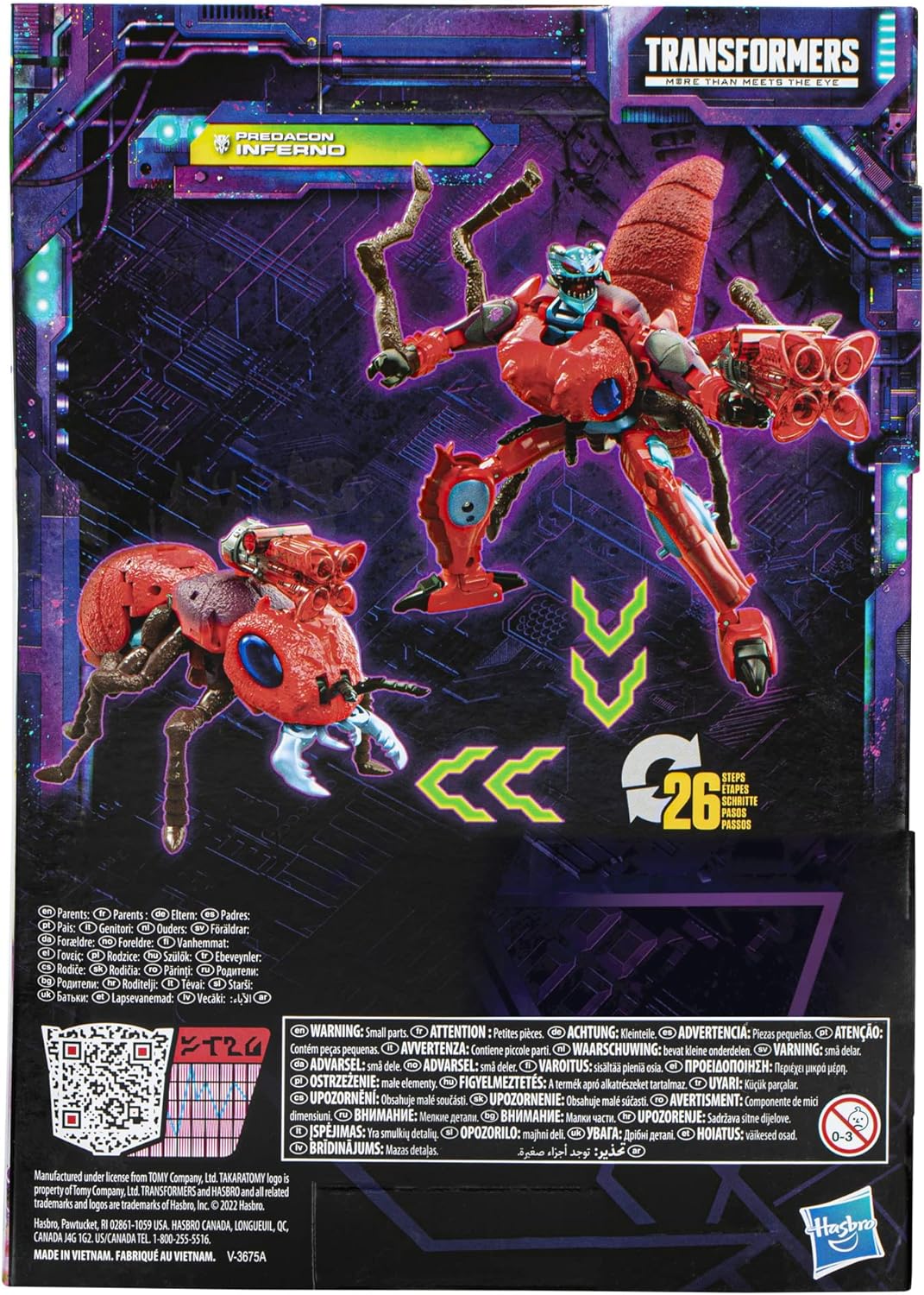 TRANSFORMERS TOYS GENERATIONS LEGACY VOYAGER PREDACON INFERNO FIGURA DE ACCIÓN - 4
