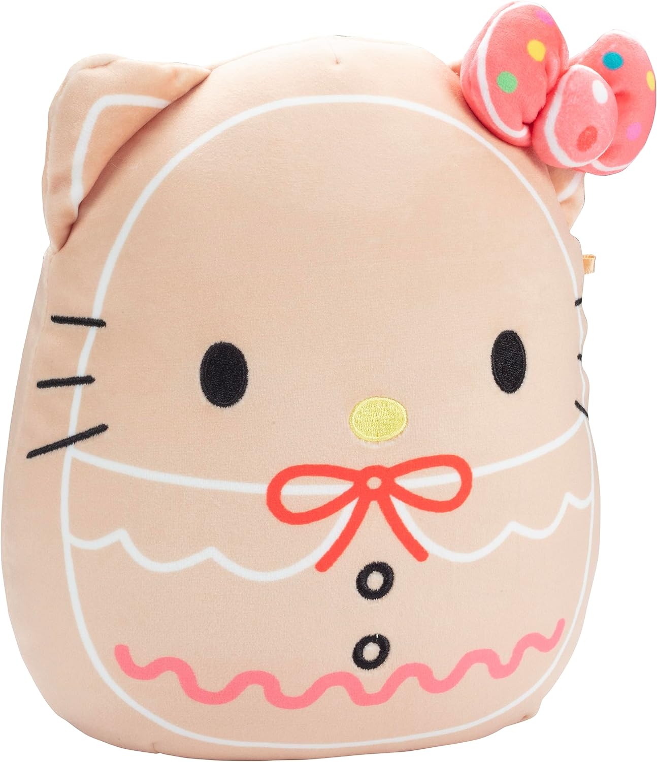 SQUISHMALLOWS HELLO KITTY GINGERBREAD DE 8', PELUCHE OFICIAL DE KELLYTOY NAVIDEÑO, COLECCIONABLE SUAVE Y ESPONJOSO - 2