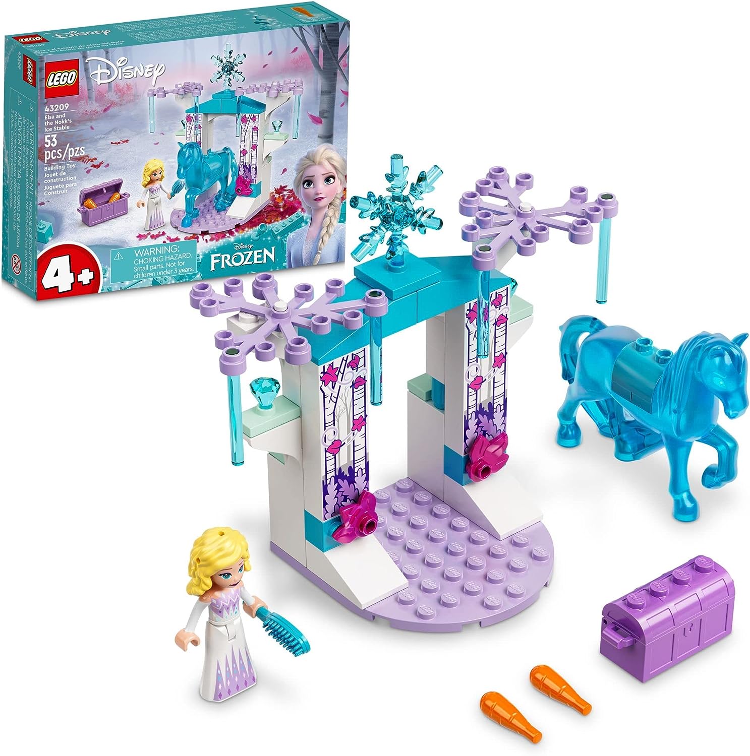 LEGO DISNEY PRINCESS ELSA AND THE NOKK'S ICE STABLE - JUGUETE DE CONSTRUCCIÓN DISNEY FROZEN TOY CON FIGURA DE CABALLO DE JUGUETE - 1