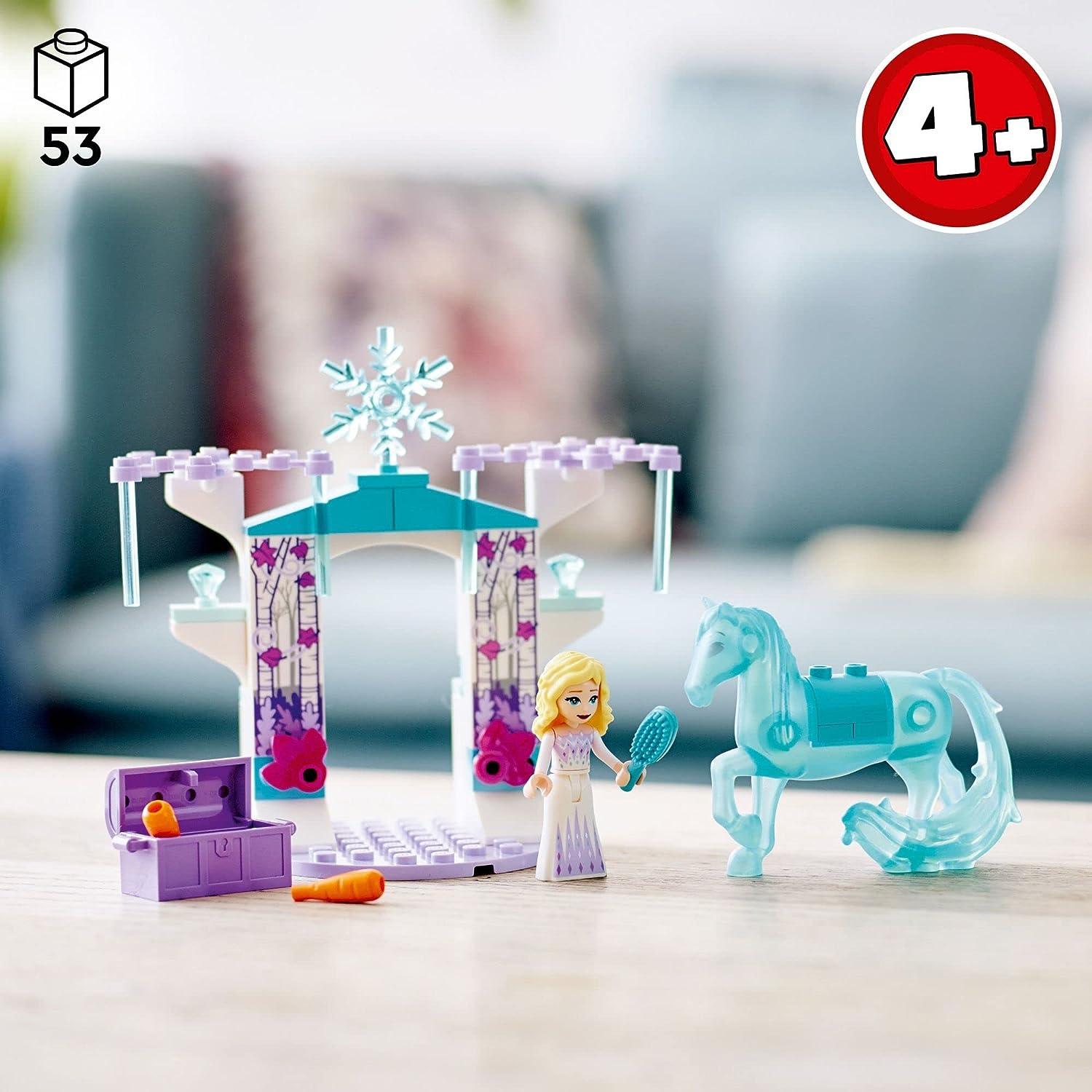 LEGO DISNEY PRINCESS ELSA AND THE NOKK'S ICE STABLE - JUGUETE DE CONSTRUCCIÓN DISNEY FROZEN TOY CON FIGURA DE CABALLO DE JUGUETE - 2
