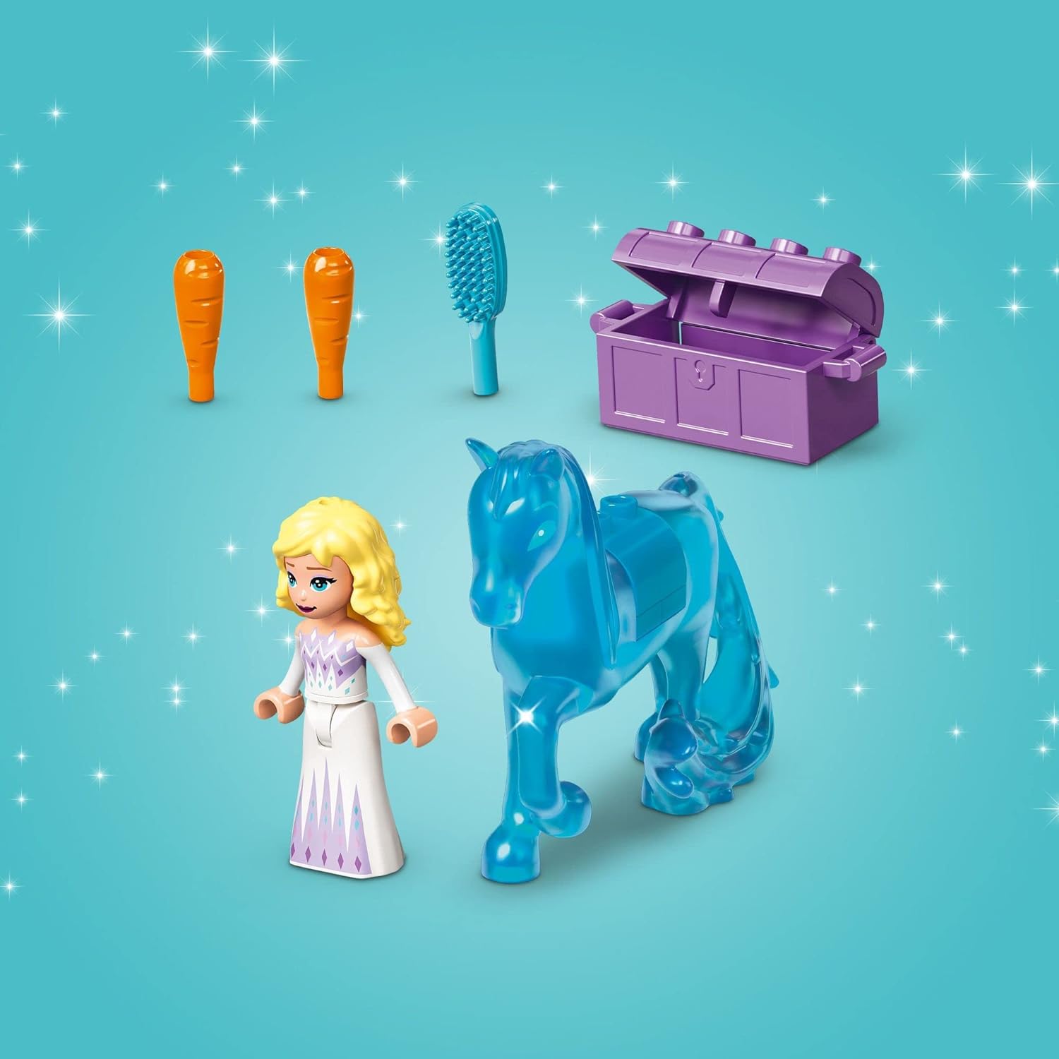 LEGO DISNEY PRINCESS ELSA AND THE NOKK'S ICE STABLE - JUGUETE DE CONSTRUCCIÓN DISNEY FROZEN TOY CON FIGURA DE CABALLO DE JUGUETE - 4