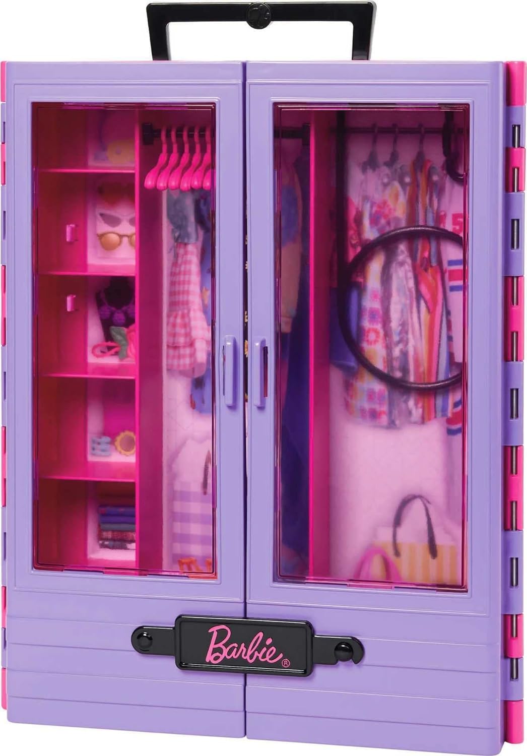BARBIE FASHIONISTAS ULTIMATE CLOSET - JUGUETE  DE MODA CON MUÑECA, ROPA, ACCESORIOS Y PERCHAS, REGALO PARA NIÑOS DE 3 AÑOS A MAS - 4