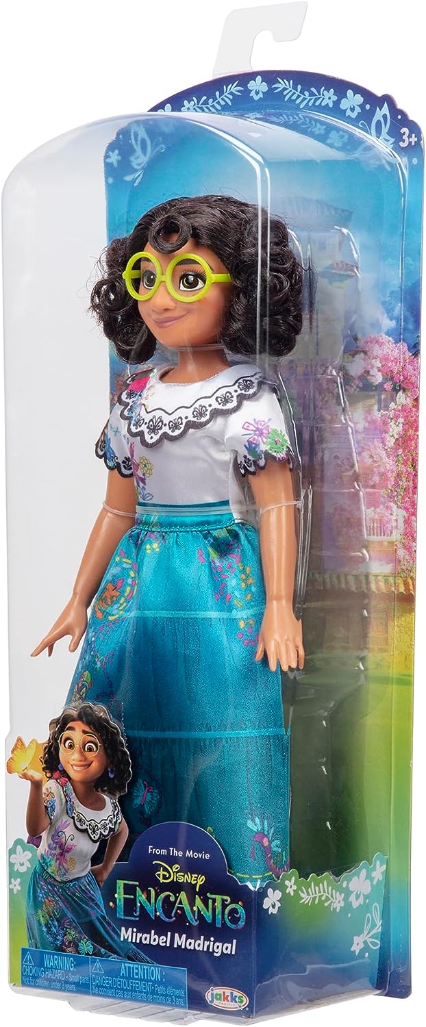 DISNEY ENCANTO MIRABEL - MUÑECA DE MODA CON VESTIDO, ZAPATOS Y LENTES - 4