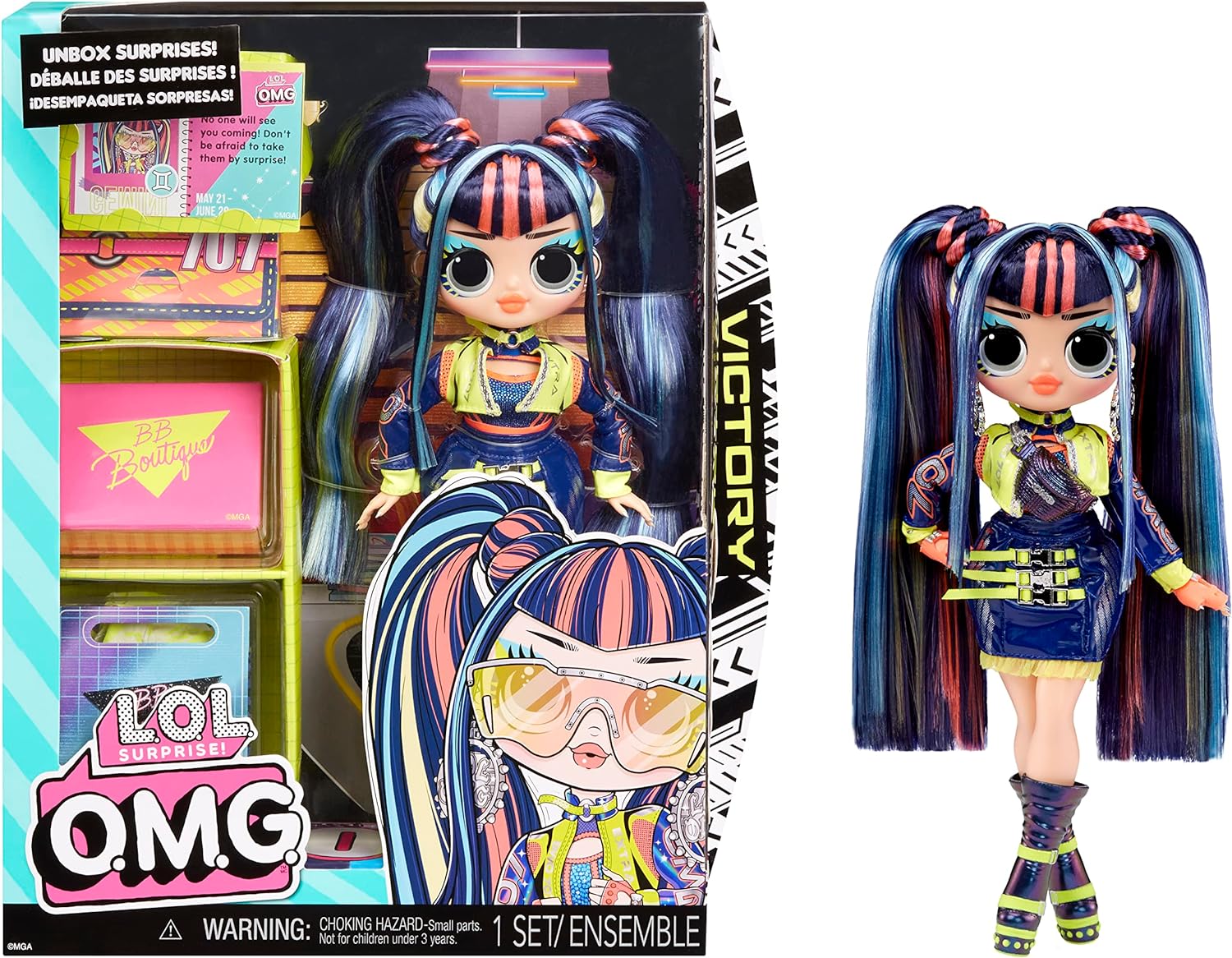 LOL SURPRISE OMG VICTORY FASHION DOLL CON MÚLTIPLES SORPRESAS Y FABULOSOS ACCESORIOS: GRAN REGALO PARA NIÑOS A PARTIR DE 4 AÑOS - 1