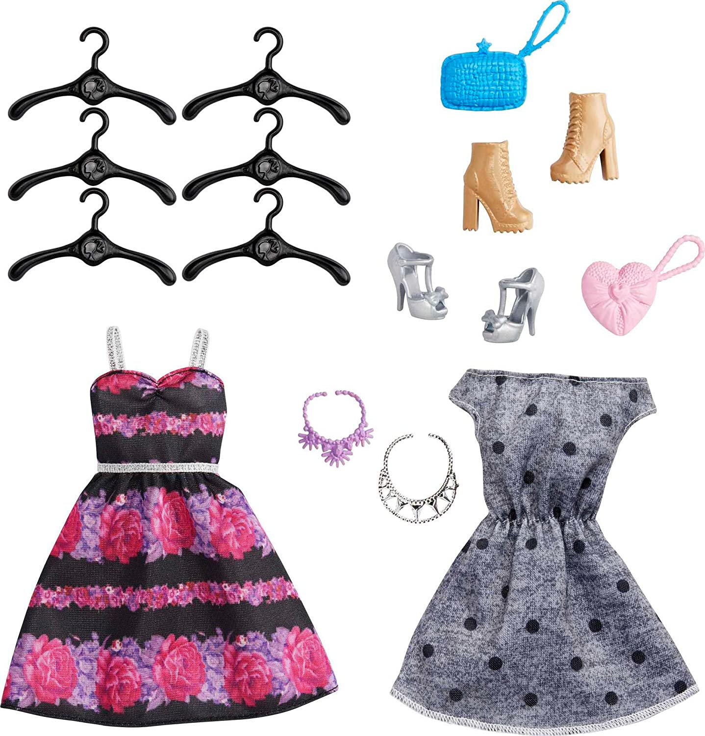 BARBIE FASHIONISTAS ULTIMATE CLOSET - JUGUETE PORTÁTIL DE MODA CON MUÑECA, ROPA, ACCESORIOS Y PERCHAS,PARA NIÑOS DE 3 A 8 AÑOS - 3