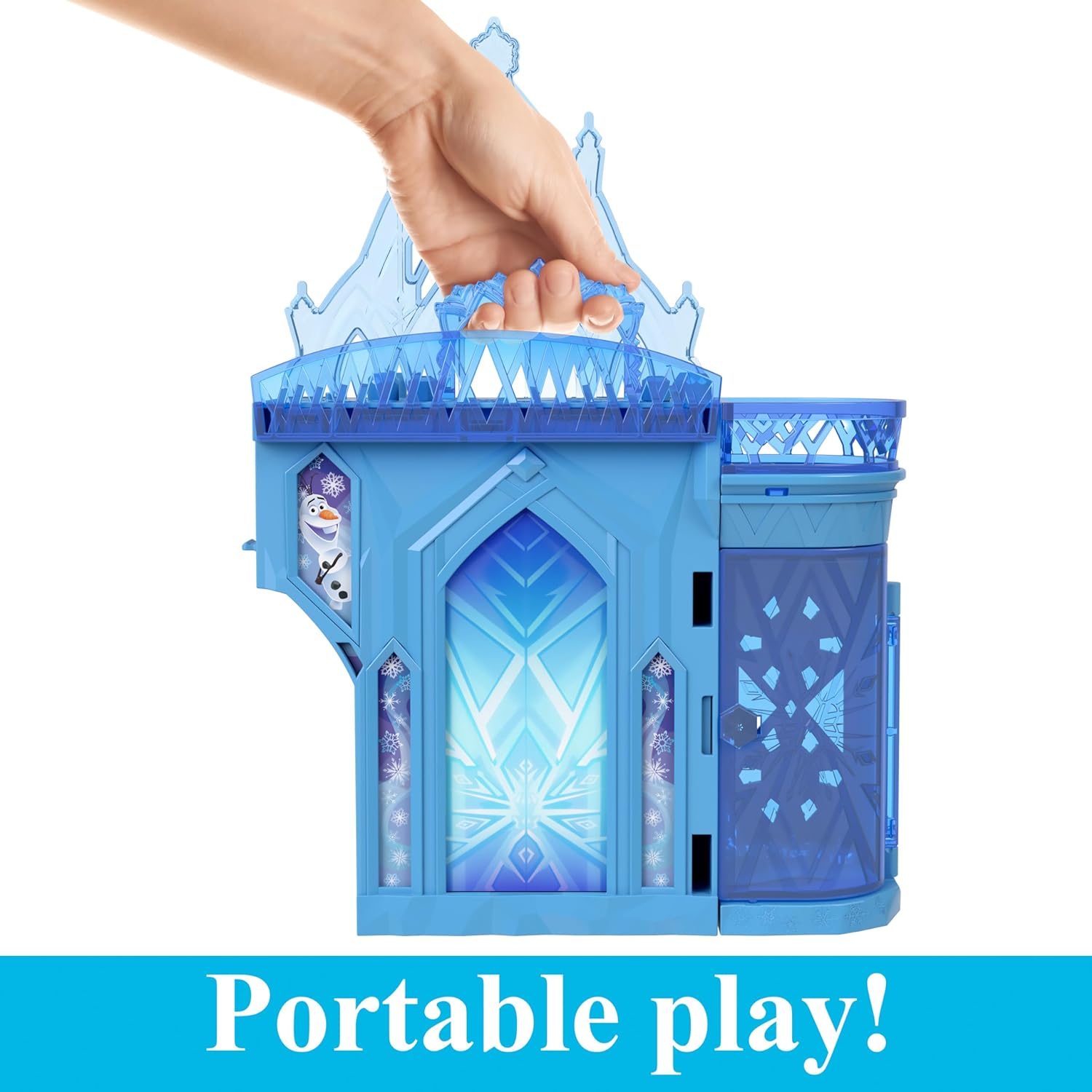 DISNEY FROZEN BY MATTEL TOYS, ELSA - JUEGO APILABLE DE CASA DE MUÑECAS CON MUÑECA PEQUEÑA Y 8 PIEZAS - 3