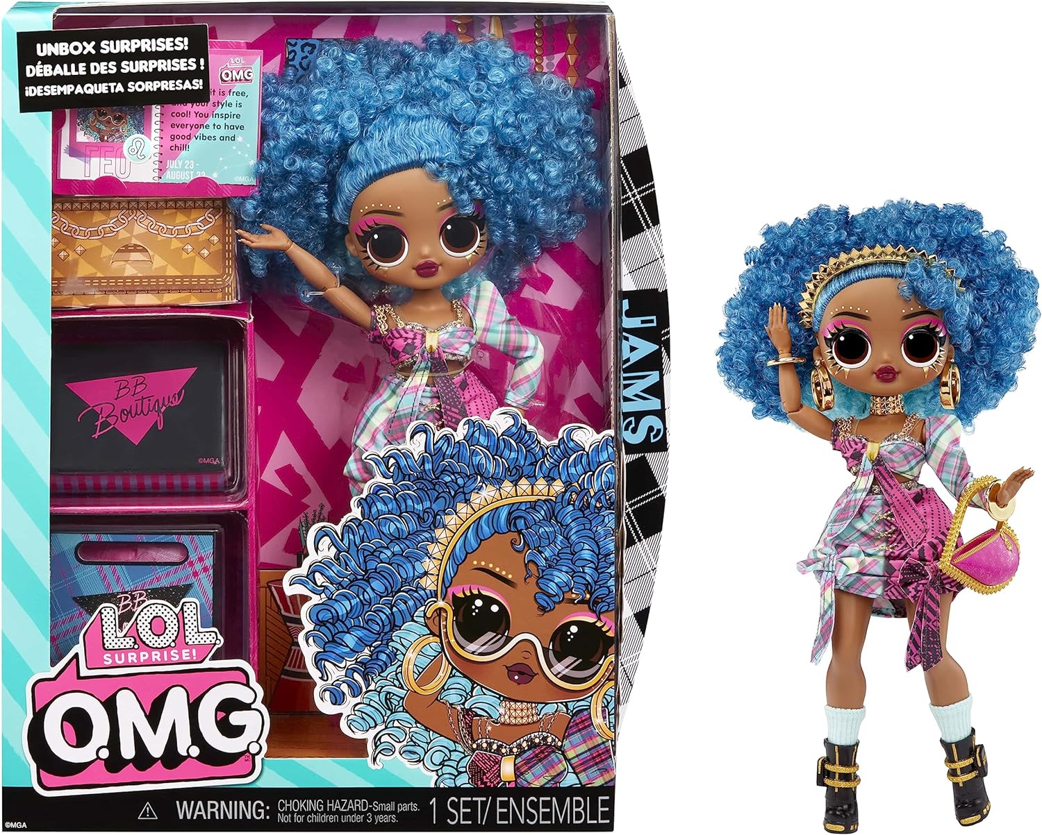 LOL SURPRISE OMG MUÑECA DE MODA JAMS CON MÚLTIPLES SORPRESAS Y FABULOSOS ACCESORIOS: GRAN REGALO PARA NIÑOS A PARTIR DE 4 AÑOS - 1