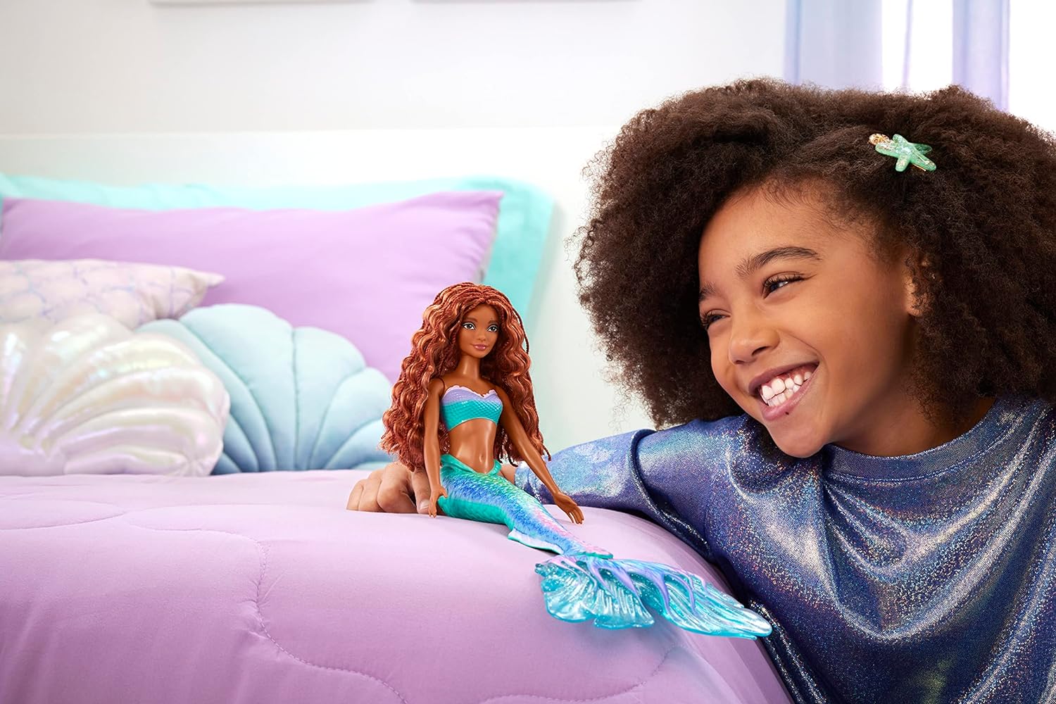 MUÑECA ARIEL DE DISNEY, LA SIRENITA, MUÑECA DE MODA DE SIRENA CON ATUENDO EXCLUSIVO, JUGUETES INSPIRADOS EN LA SIRENITA DE DISNEY - 2