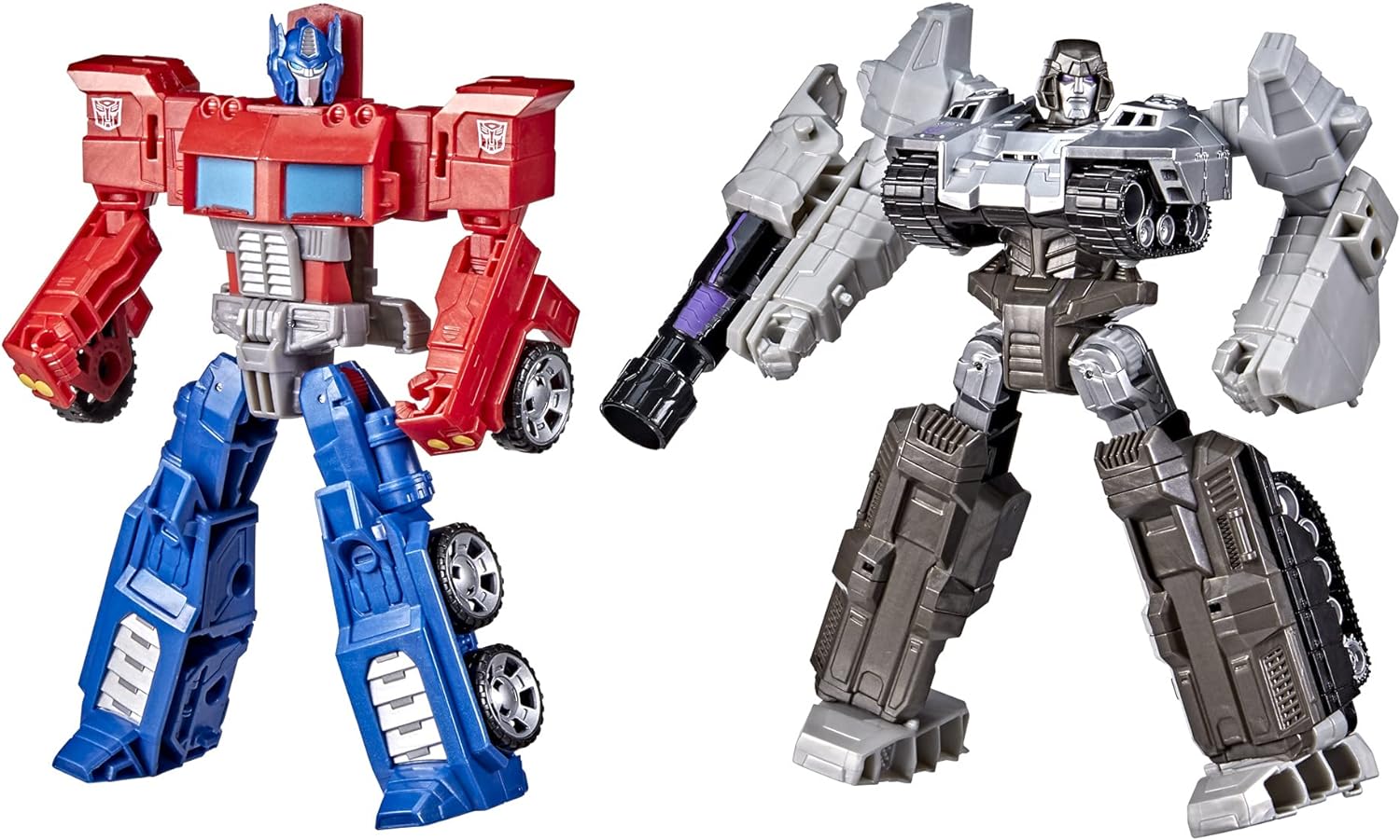 TRANSFORMERS TOYS HEROES AND VILLAINS OPTIMUS PRIME Y MEGATRON DE 2 FIGURAS DE ACCIÓN, 7 PULGADAS - 1