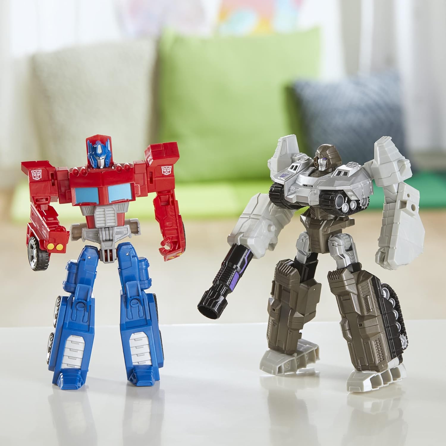 TRANSFORMERS TOYS HEROES AND VILLAINS OPTIMUS PRIME Y MEGATRON DE 2 FIGURAS DE ACCIÓN, 7 PULGADAS - 4