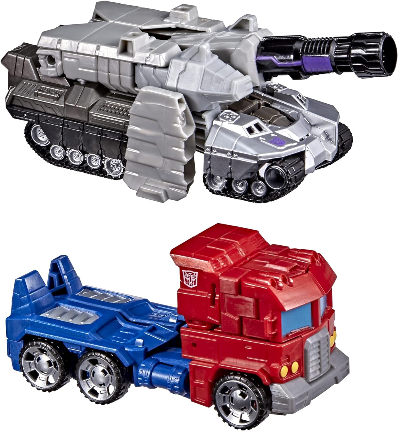 TRANSFORMERS TOYS HEROES AND VILLAINS OPTIMUS PRIME Y MEGATRON DE 2 FIGURAS DE ACCIÓN, 7 PULGADAS - 5