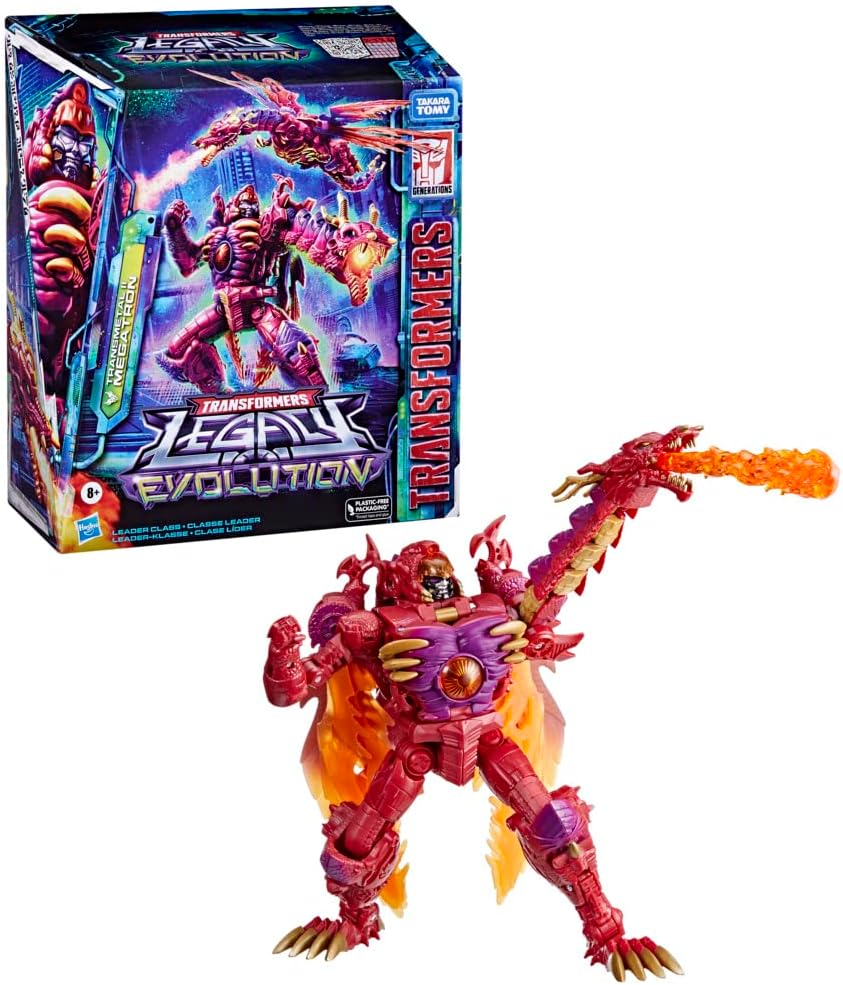 TRANSFORMERS TOYS LEGACY EVOLUTION LEADER TRANSMETAL II MEGATRON TOY, 8.5 PULGADAS, FIGURA DE ACCIÓN - 2