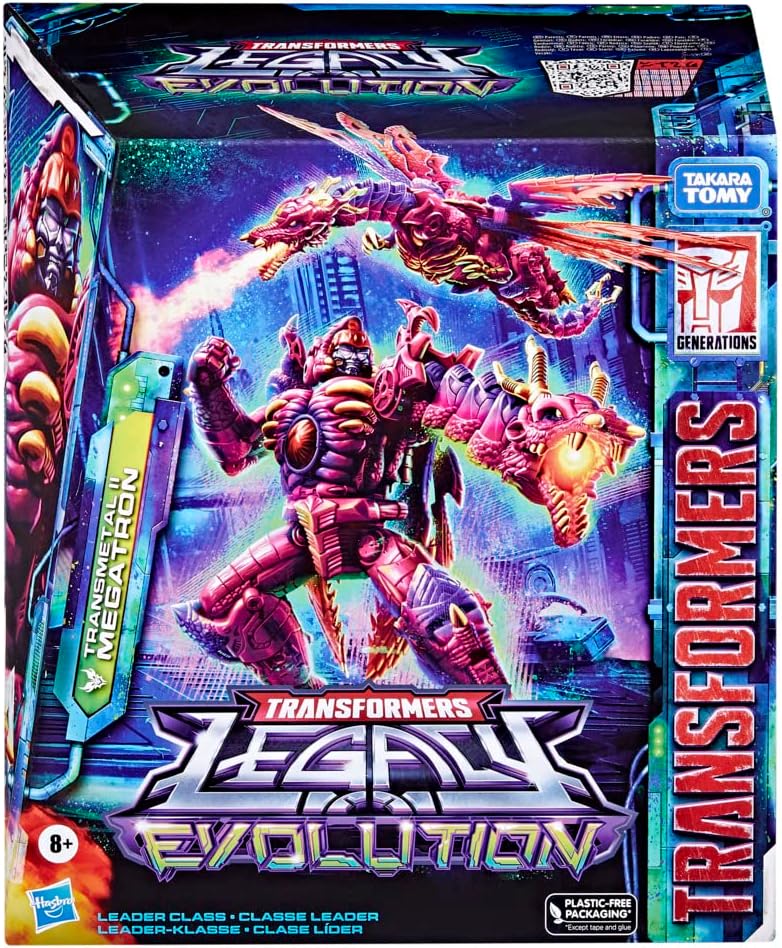 TRANSFORMERS TOYS LEGACY EVOLUTION LEADER TRANSMETAL II MEGATRON TOY, 8.5 PULGADAS, FIGURA DE ACCIÓN - 4