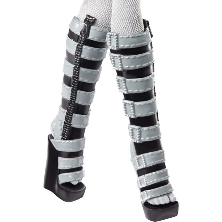 MONSTER HIGH MUÑECA LOBO CLAWDEEN EN BLANCO Y NEGRO - 5