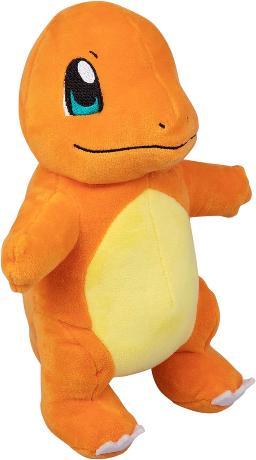 PELUCHE POKÉMON CHARMANDER DE 8 PULGADAS, CON LICENCIA OFICIAL, JUGUETE DE PELUCHE SUAVE DE CALIDAD, INICIACIÓN DE GENERACIÓN 1 - 2