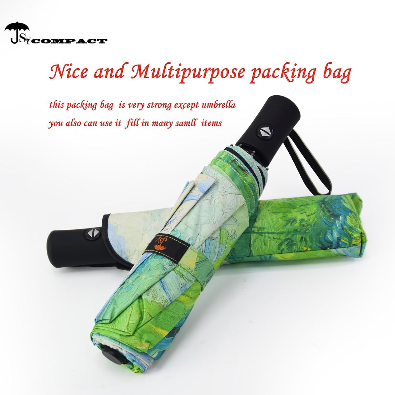 SOMBRILLA DE VIAJE RESISTENTE AL VIENTO, AUTOMÁTICO, LIGERO, IRROMPIBLE, DE GRAN EFICIENCIA, DE SY COMPACT - 3