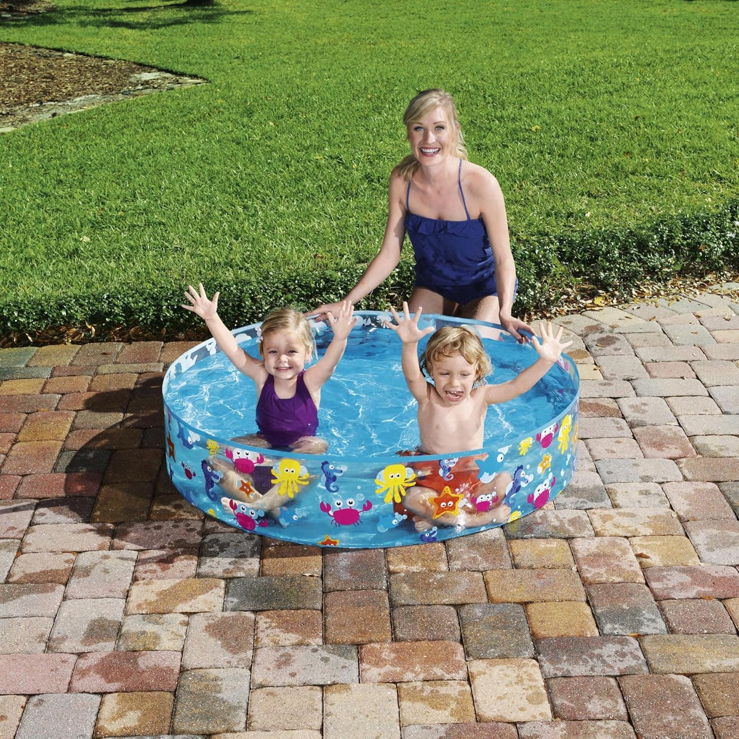 BESTWAY FILL-N-FUN BW55028 - PISCINA PARA REMO (48 X 10 PULGADAS), COLOR AZUL - 2