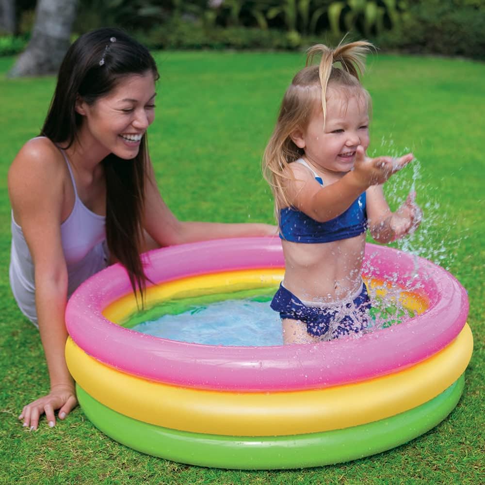 PISCINA PEQUEÑA PARA BEBÉ DE LUZ DEL SOL, DE INTEX, PAQUETE DE 10, EL COLOR PUEDE VARIAR - 2