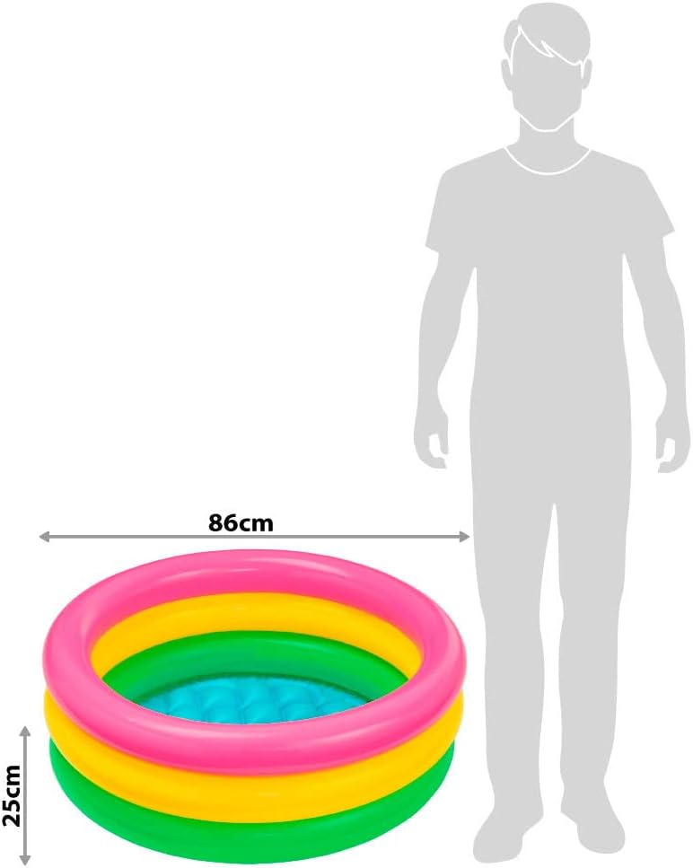 PISCINA PEQUEÑA PARA BEBÉ DE LUZ DEL SOL, DE INTEX, PAQUETE DE 10, EL COLOR PUEDE VARIAR - 4
