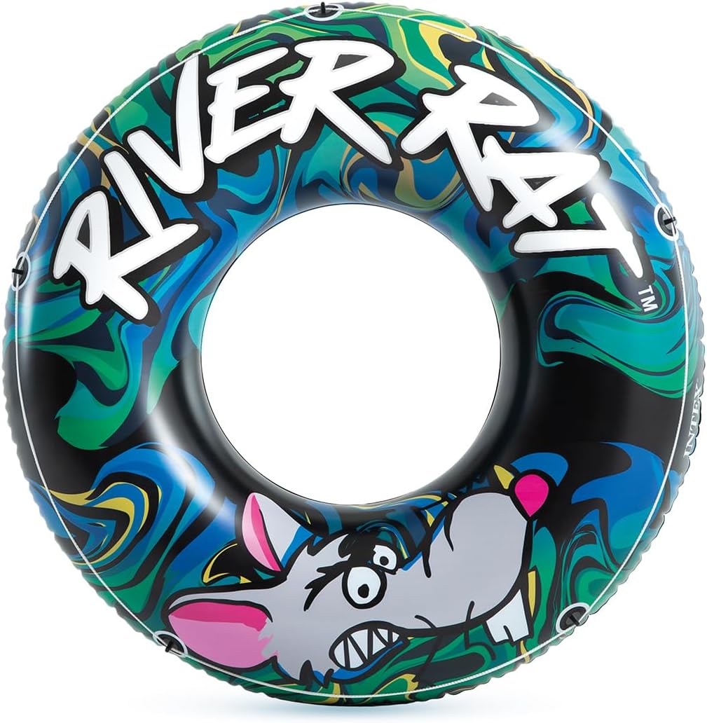 INTEX RIVER RAT TUBO PARA NADAR, DIÁMETRO DE 48 PULGADAS, PARA NIÑOS A PARTIR DE LOS 9 AÑOS DE EDAD - 1