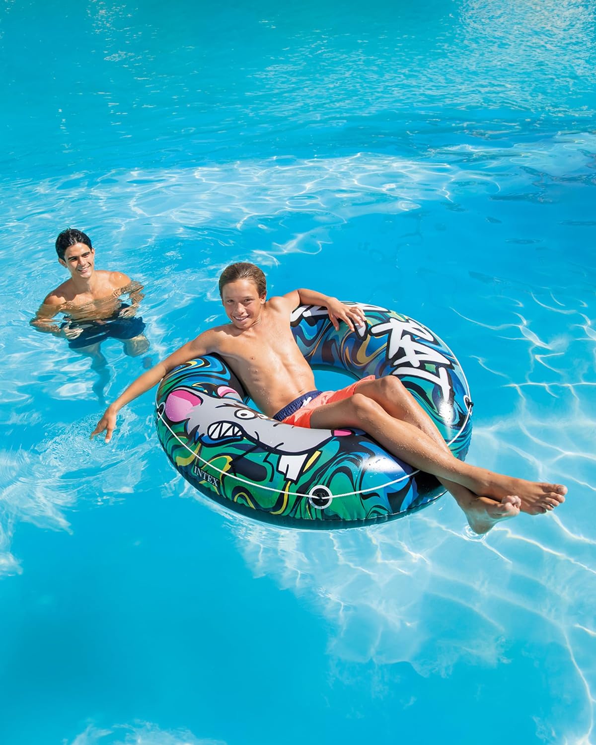 INTEX RIVER RAT TUBO PARA NADAR, DIÁMETRO DE 48 PULGADAS, PARA NIÑOS A PARTIR DE LOS 9 AÑOS DE EDAD - 2