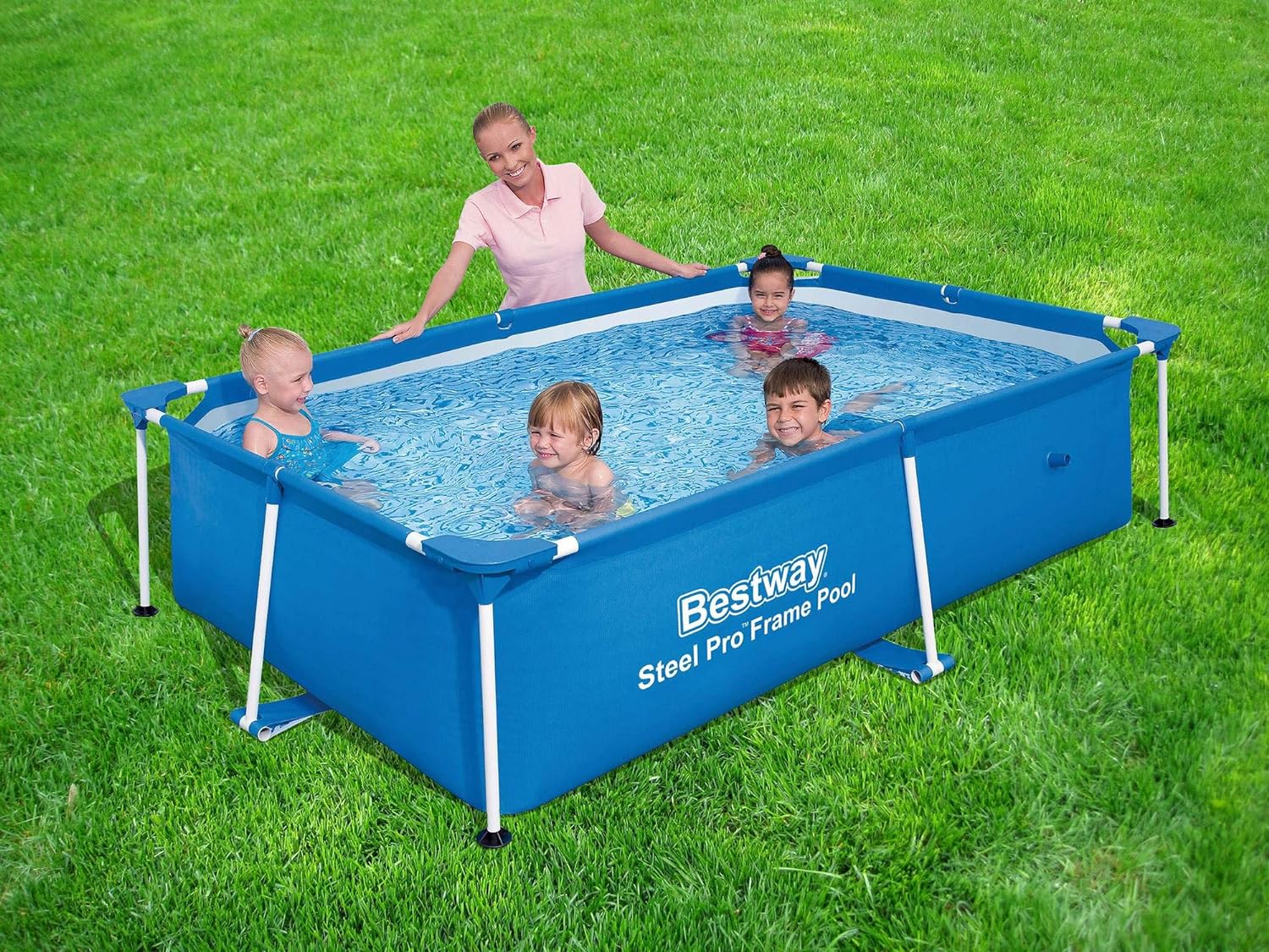PISCINA PARA NIÑOS BESTWAY DE LUJO DE 118 X 79 X 26 PULGADAS DE 871 GALONES - 4