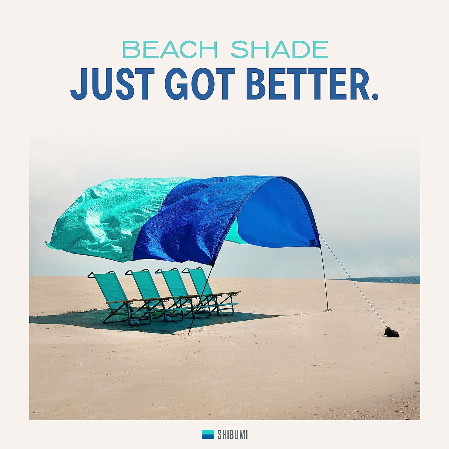 SHIBUMI SHADE® - LA MEJOR SOMBRA DE PLAYA DEL MUNDO. DISEÑADO Y COSIDO EN ESTADOS UNIDOS. LA SOMBRA DE PLAYA CON VIENTO. - 2
