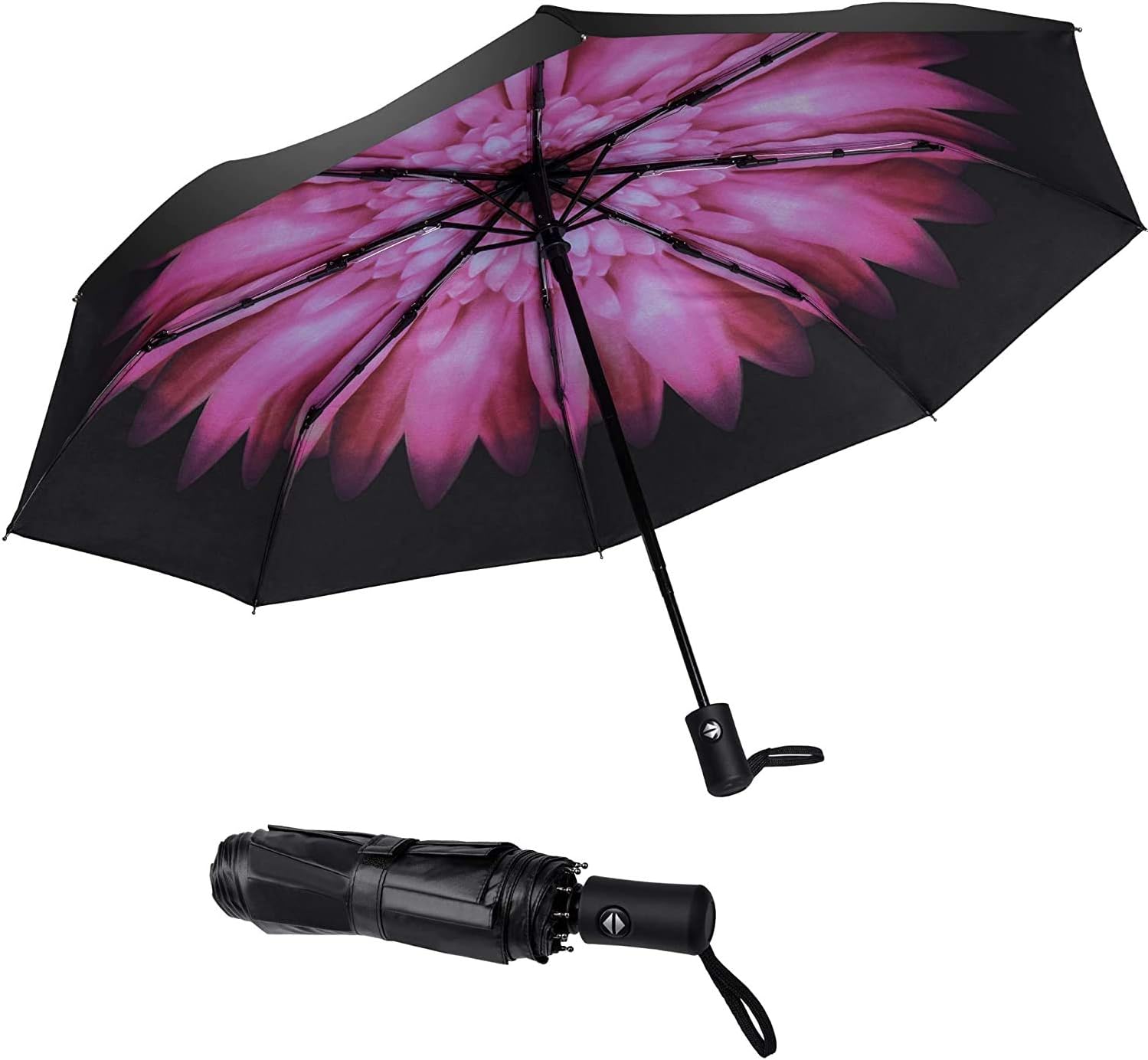 SOMBRILLA DE VIAJE RESISTENTE AL VIENTO, AUTOMÁTICO, LIGERO, IRROMPIBLE, DE GRAN EFICIENCIA, DE SY COMPACT - 1