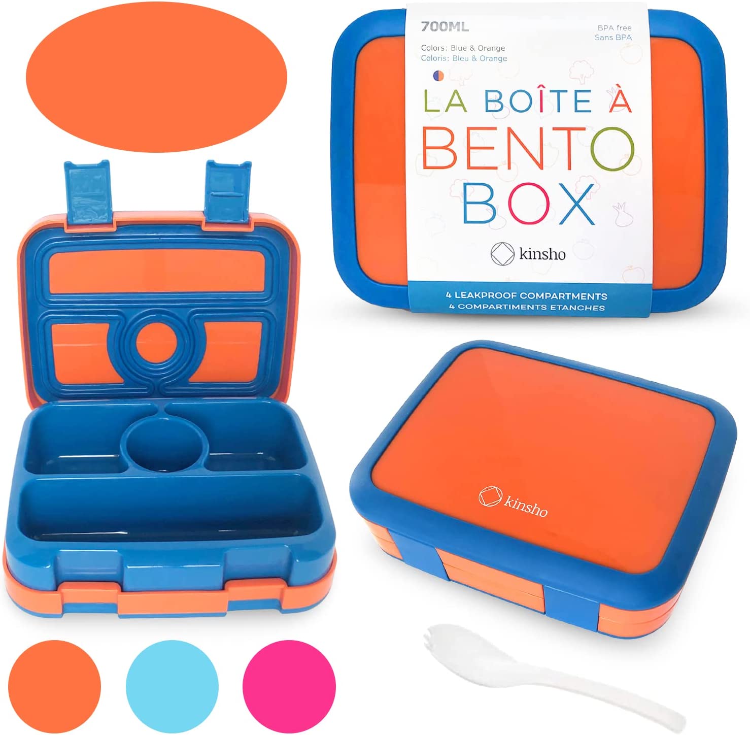 LONCHERA BENTO INFANTIL PARA NIÑOS DE 3 A 5 AÑOS CON TAPA SEGURA - 1